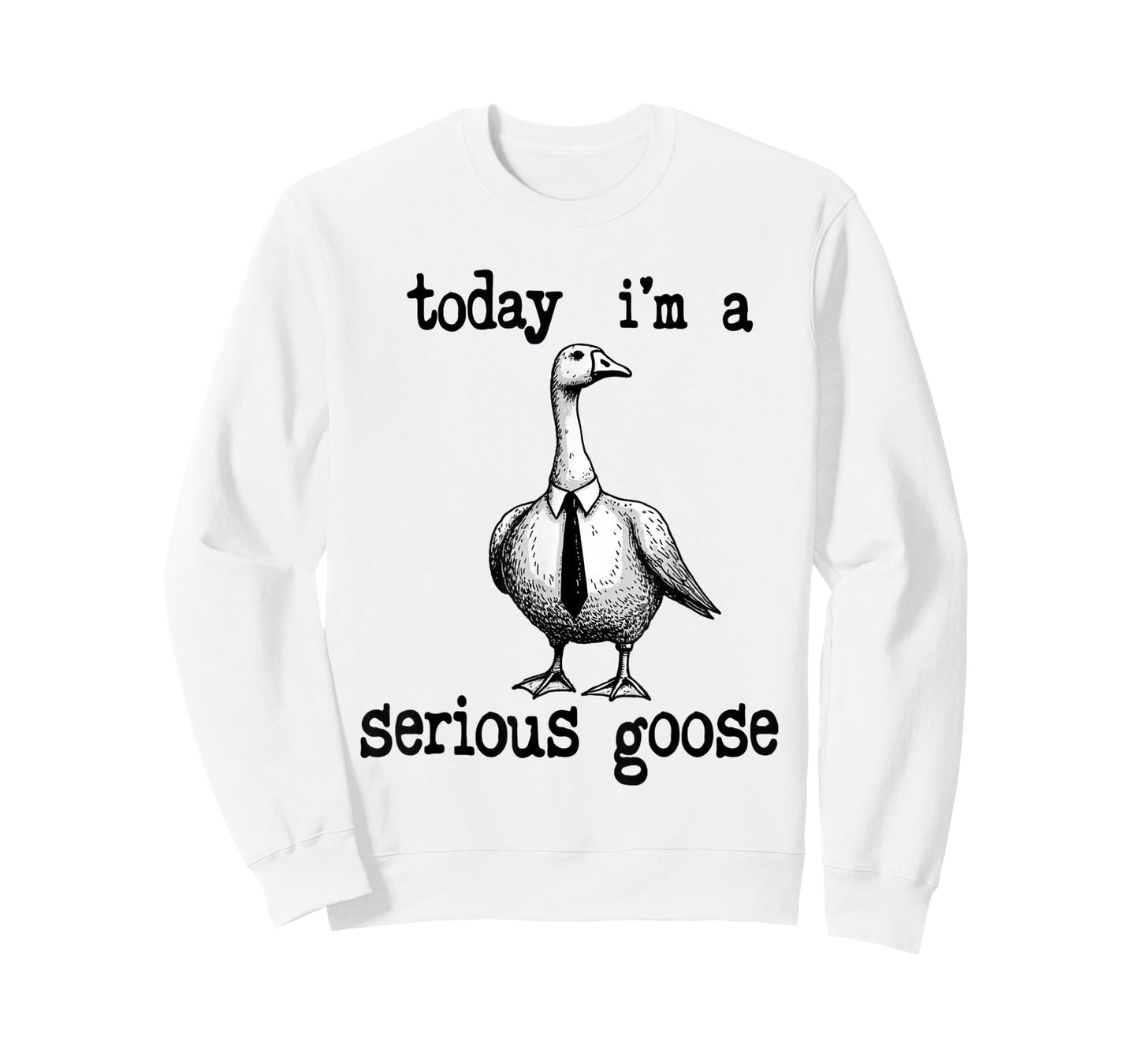Funny Today I'm a Serious Goose Lovers Goose Meme Geese Cute T-Shirt
