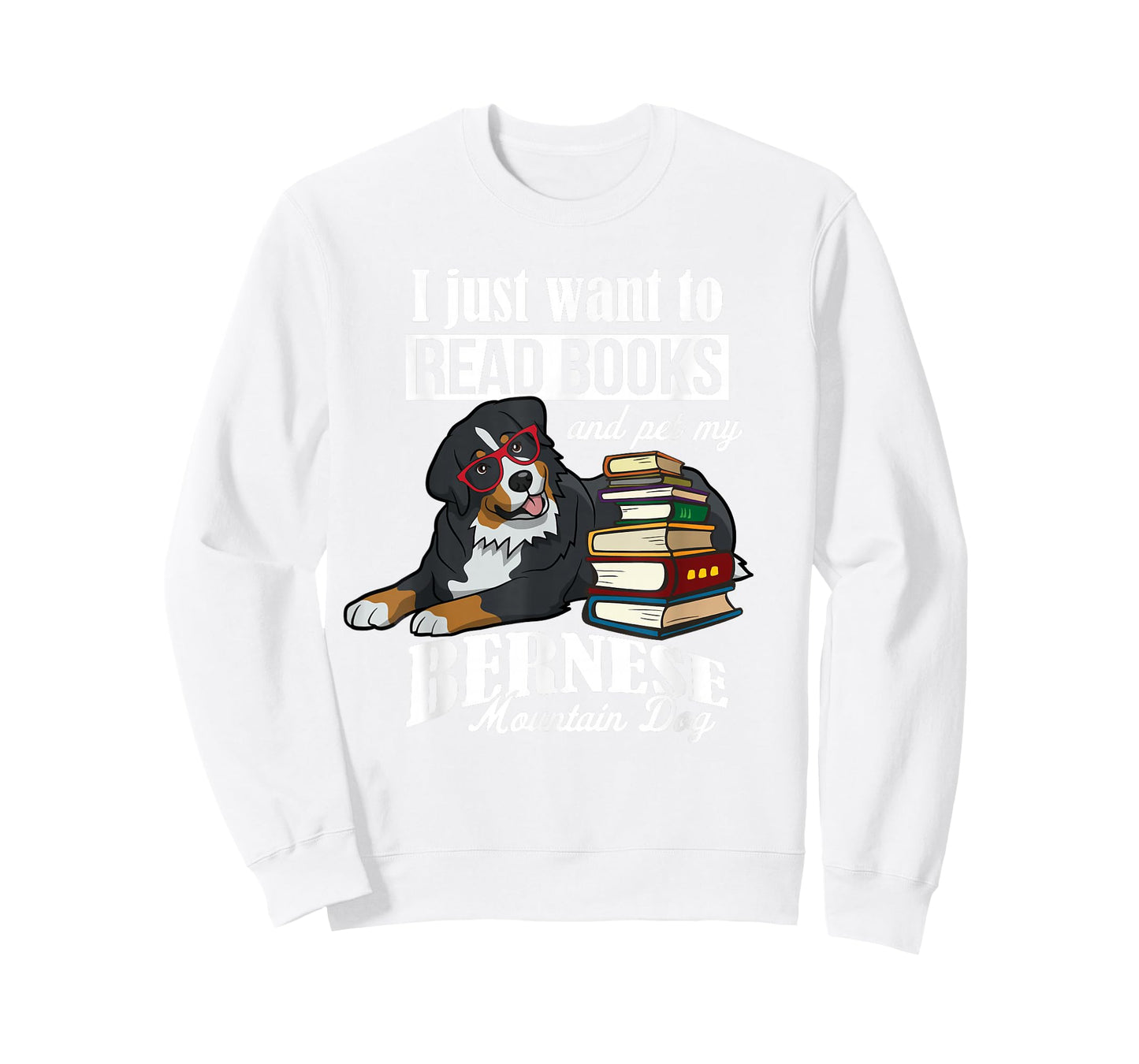 Retro Vintage Womens Read Books Bernese Mountain Dog Lover T-Shirt