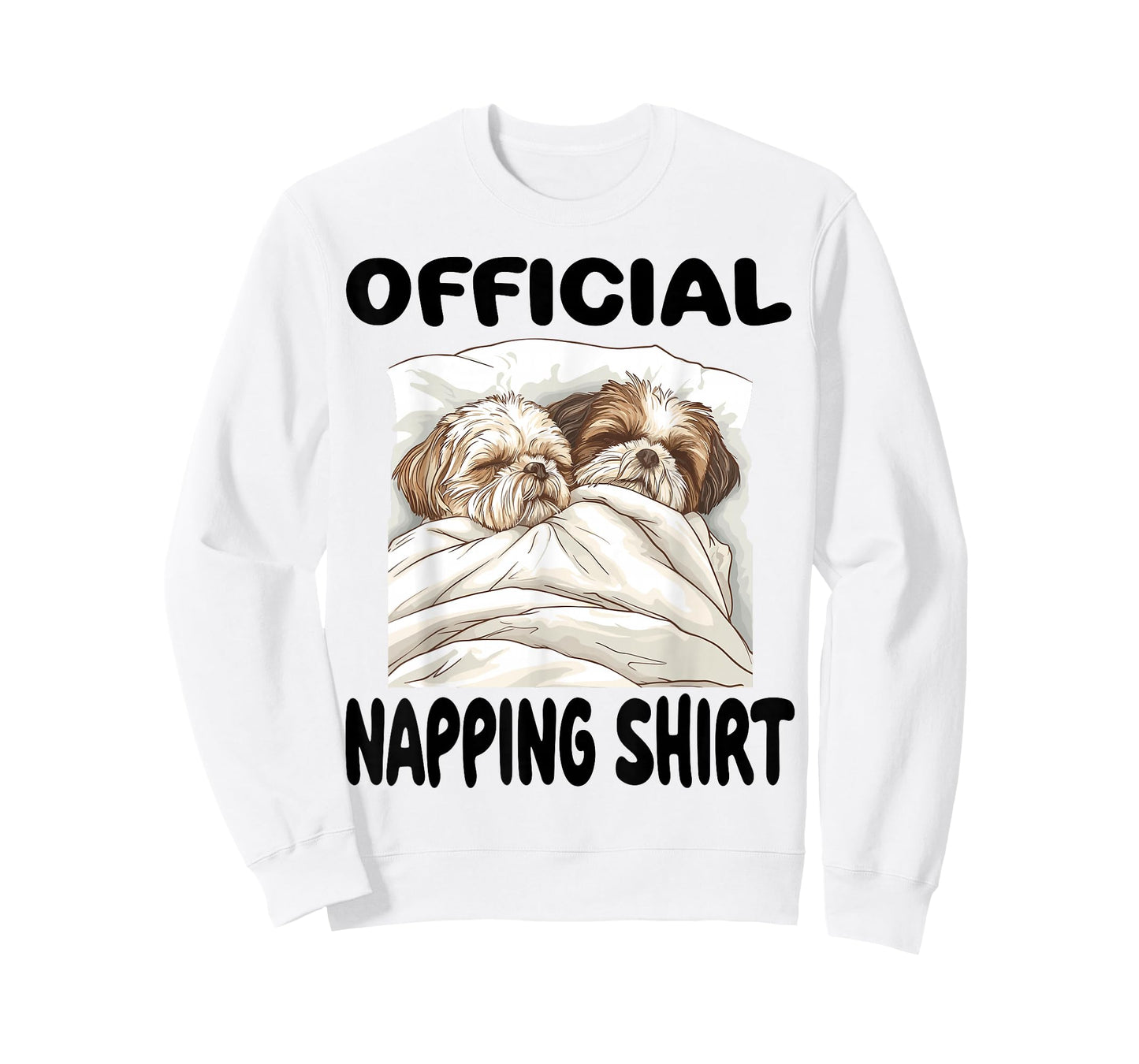 Shih Tzu Dog Official Napping shirt Pajamas Nightgown T-Shirt