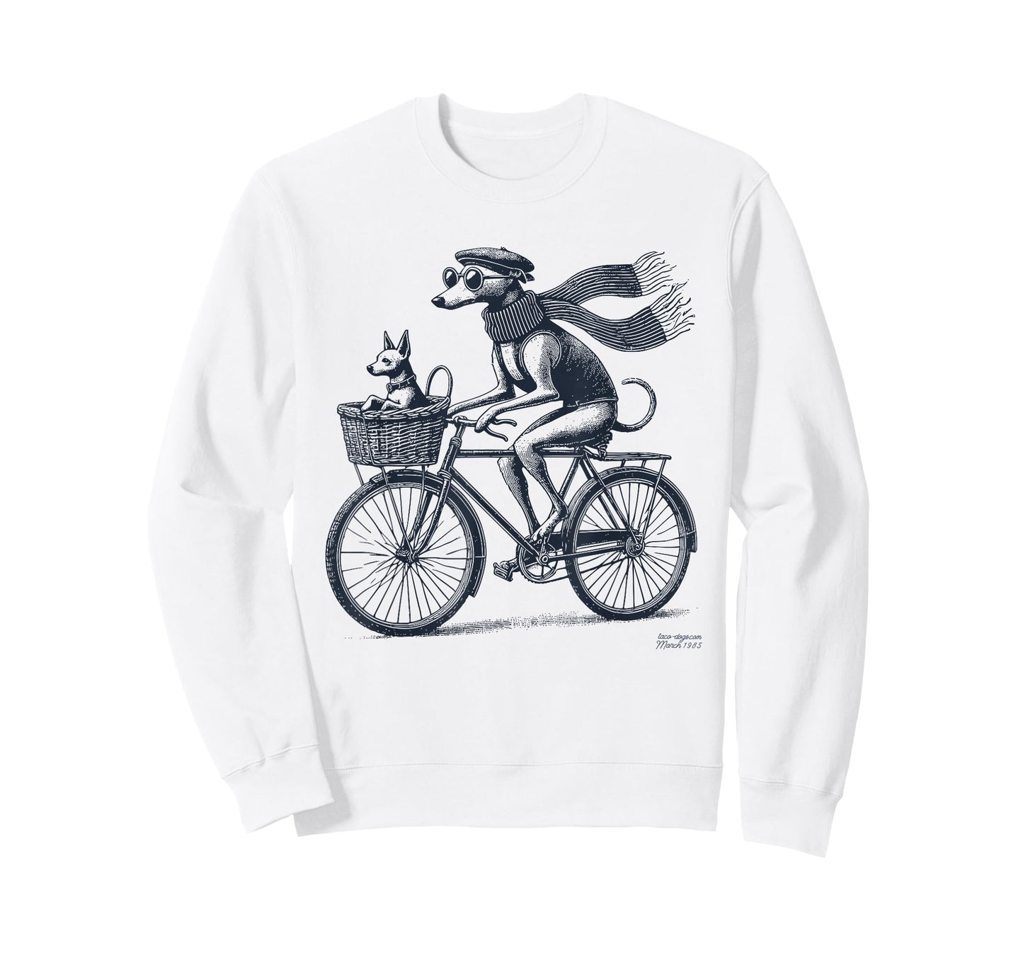 Italian Greyhound Whippet Bicycle Cycling Dog Mom Iggy Dad T-Shirt