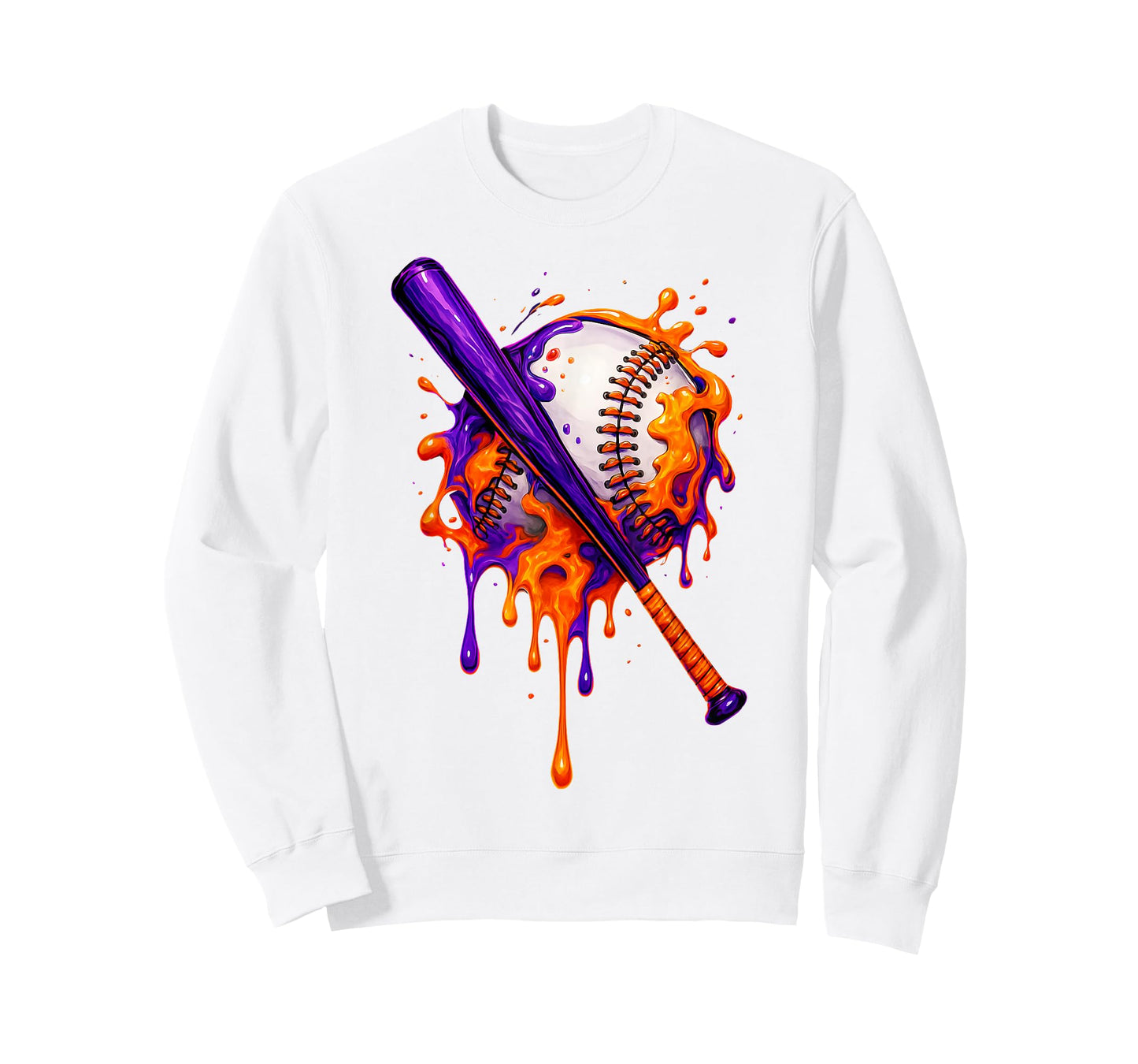 Respect The Drip Baseball Ice Cream Drip Halloween Men Boys T-Shirt