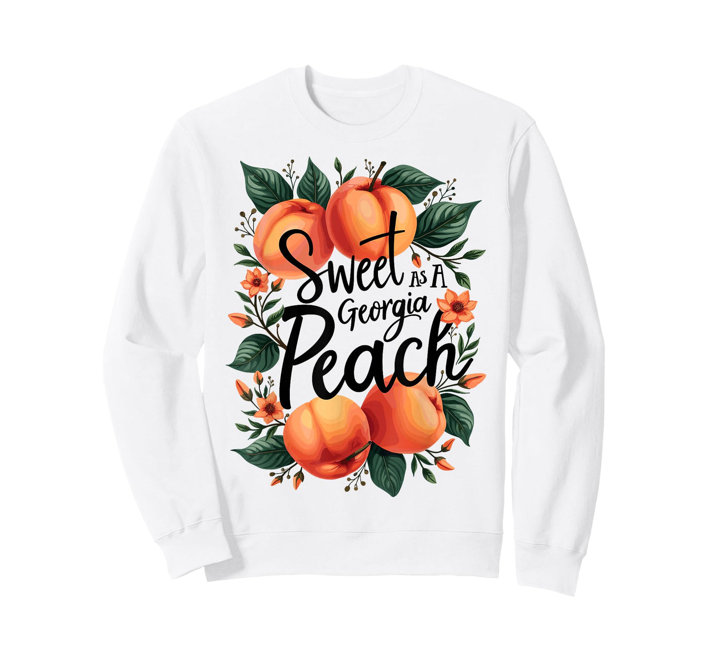 Sweet As A Georgia Peach Cute Funny Southern Georgia Girl T-Shirt