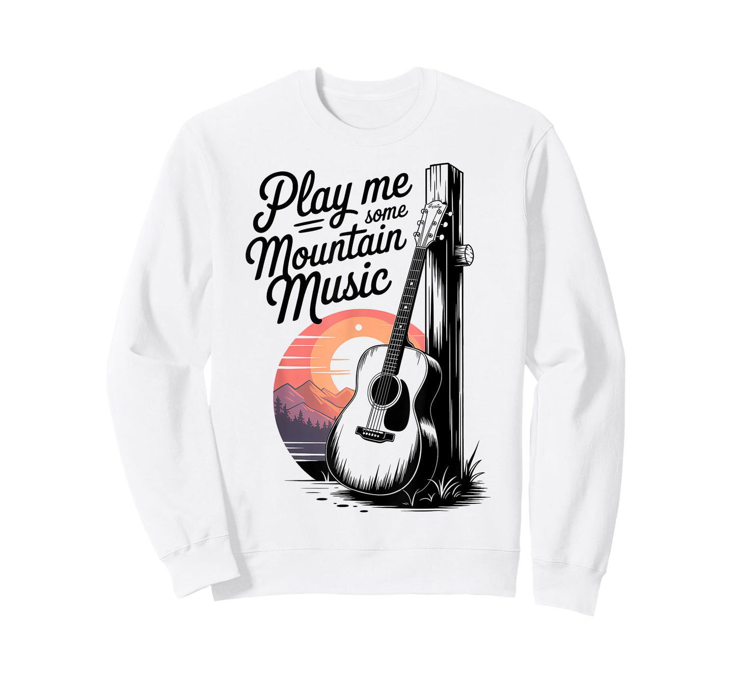 Play Me Some Mountain Music Retro Country Western T-Shirt
