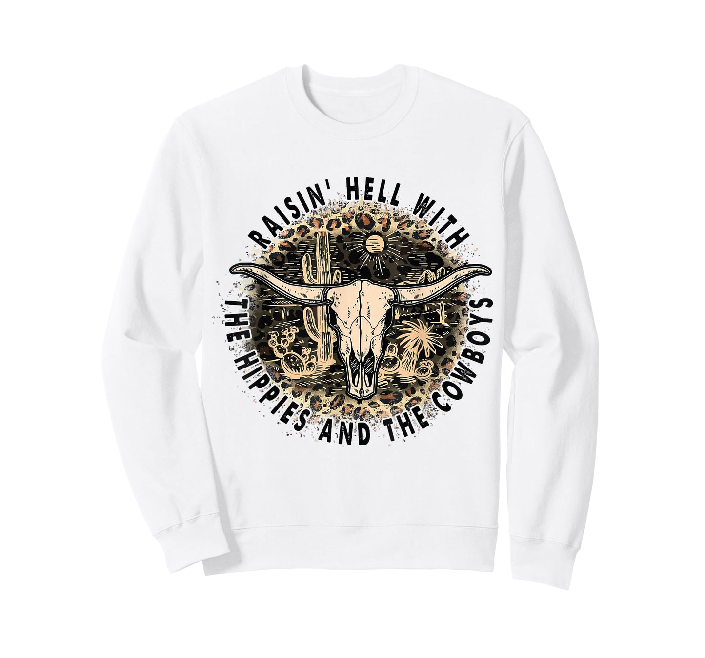 Raisin' Hell With The Hippies And The Cowboys T-Shirt