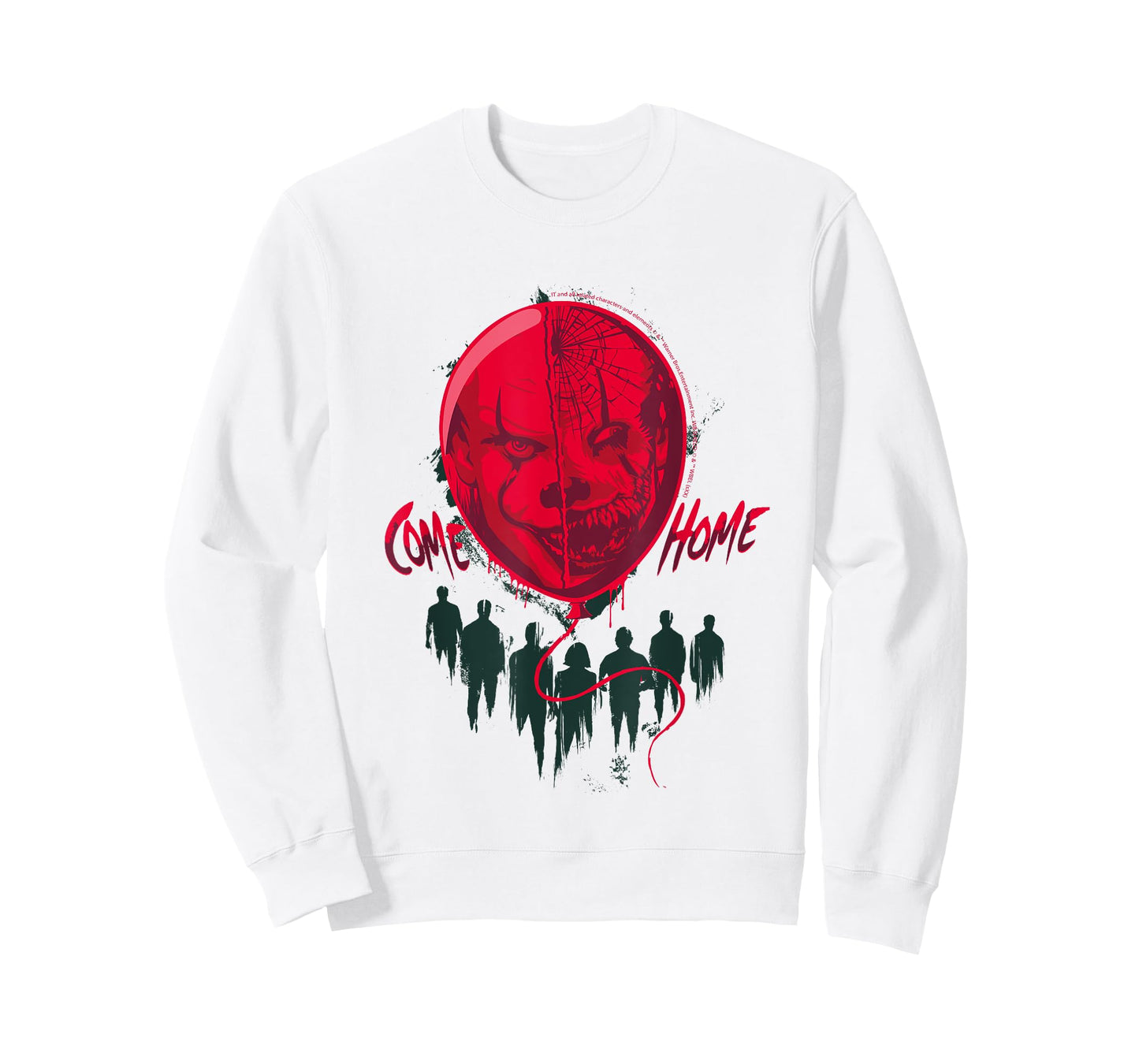 Come Home Creepy Clown Balloon Horror T-Shirt