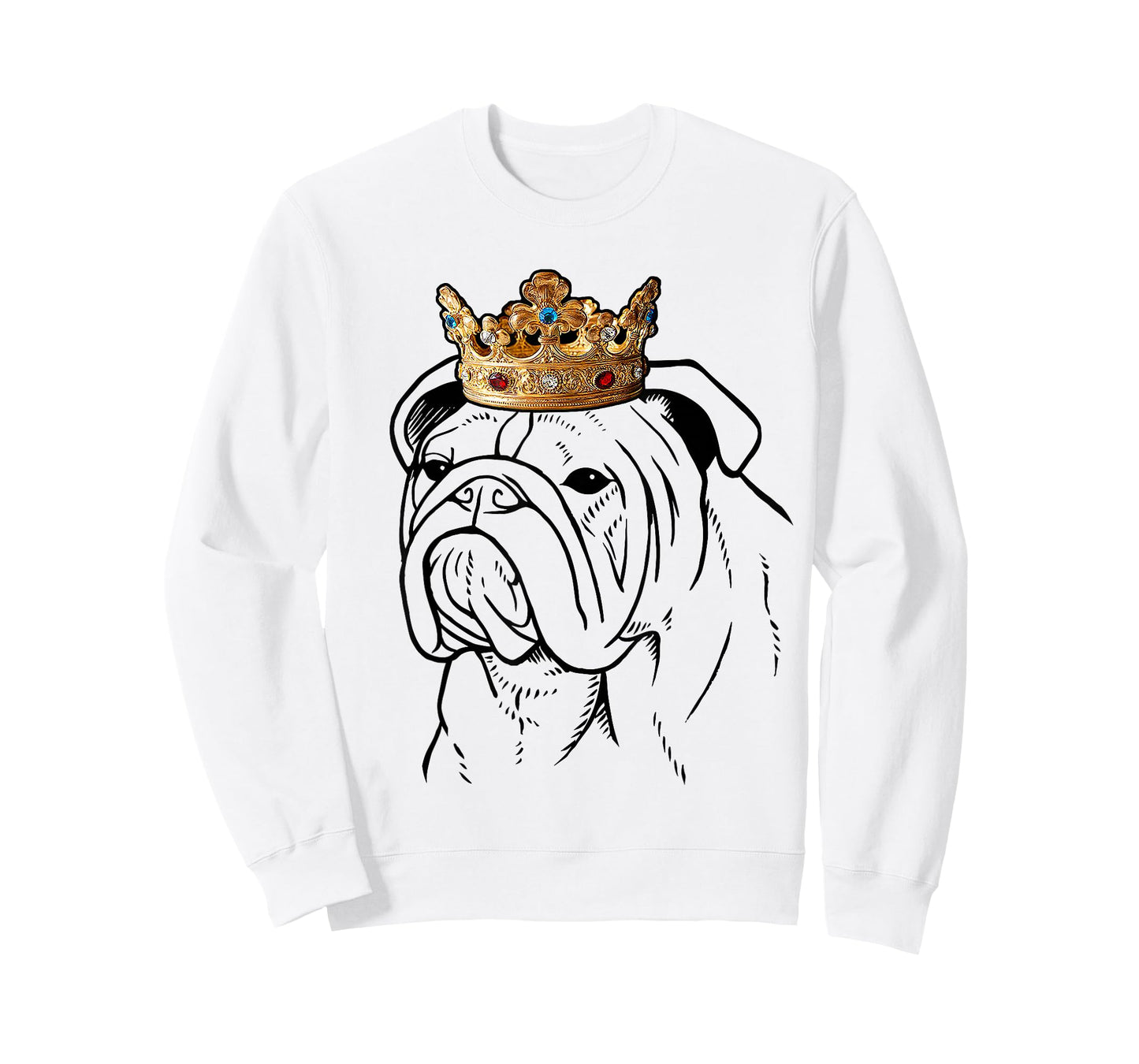Bulldog Wearing Crown T-Shirt