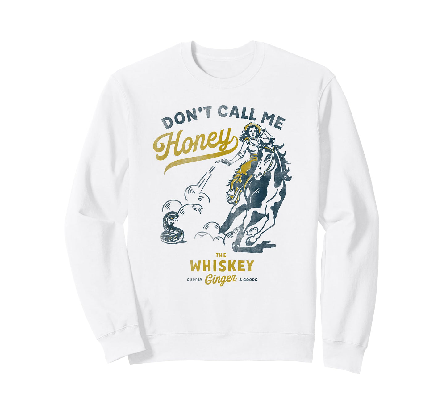 Don't Call Me Honey: Western Pinup Cowgirl On Horseback T-Shirt