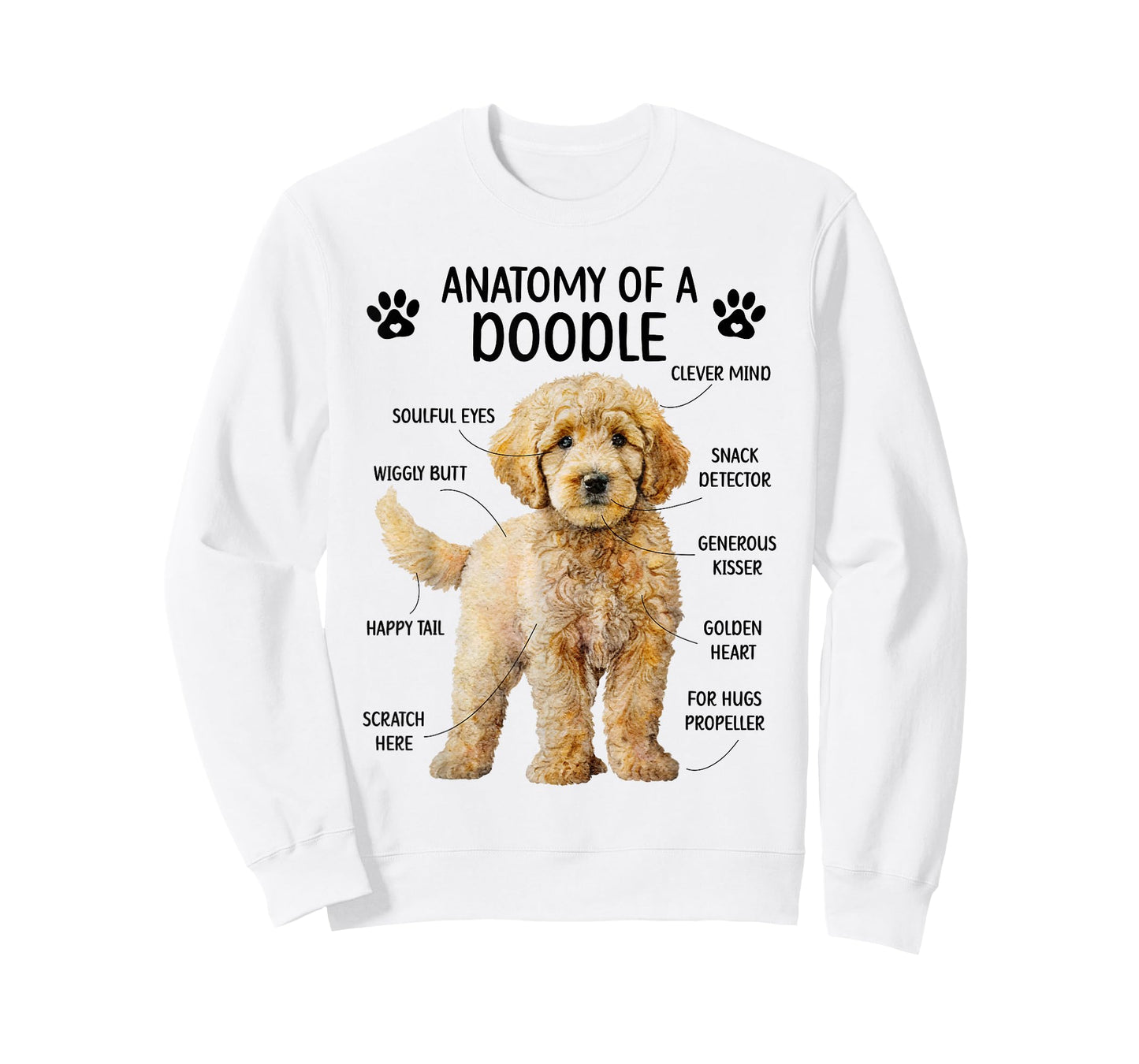 Anatomy of A Doodle Dog Doodle Owner Goldendoodle Mom T-Shirt