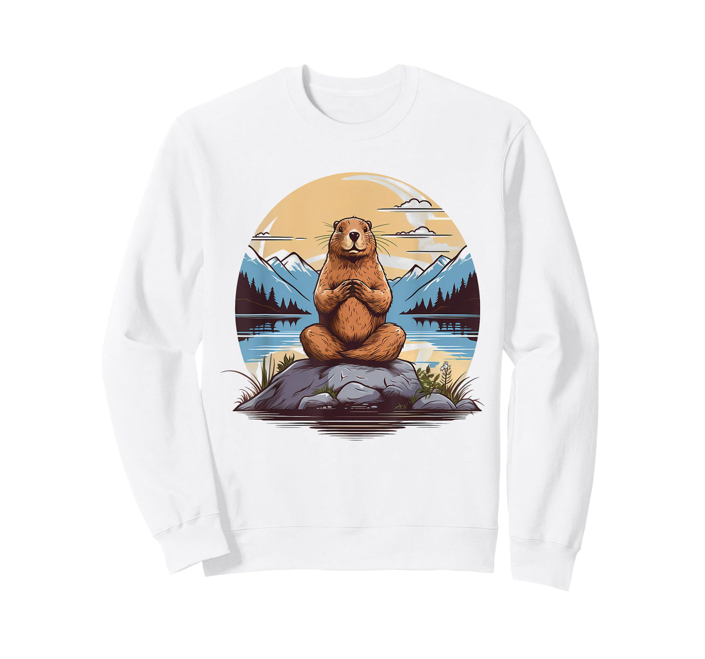 Groundhog Meditation Yoga T-Shirt