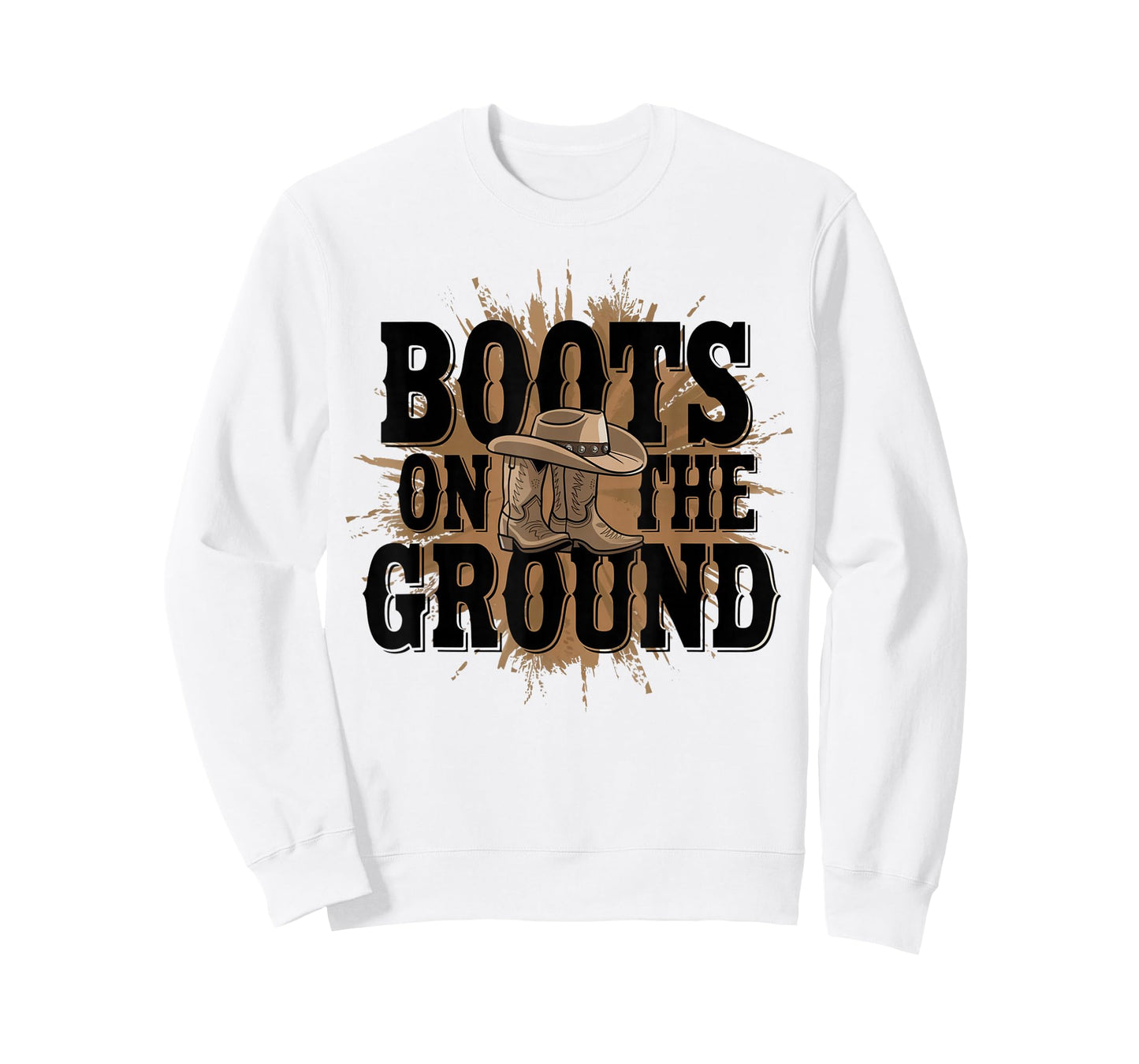 Boots On The Ground Western Cowboy Rodeo Country T-Shirt