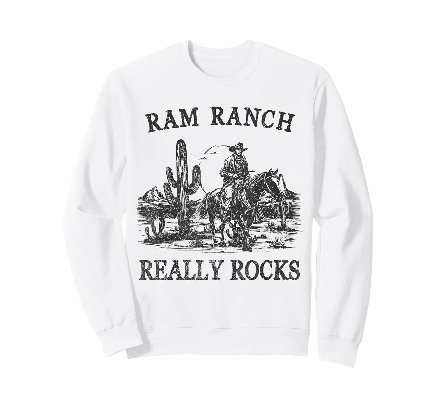 Ram Ranch Really Rocks Western Life Rodeo Country Cowgirls T-Shirt