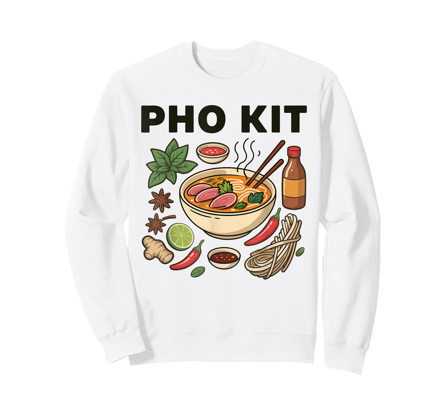 Apparel Pho Kit - Asian Vietnamese Noodle Soup Recipe T-Shirt