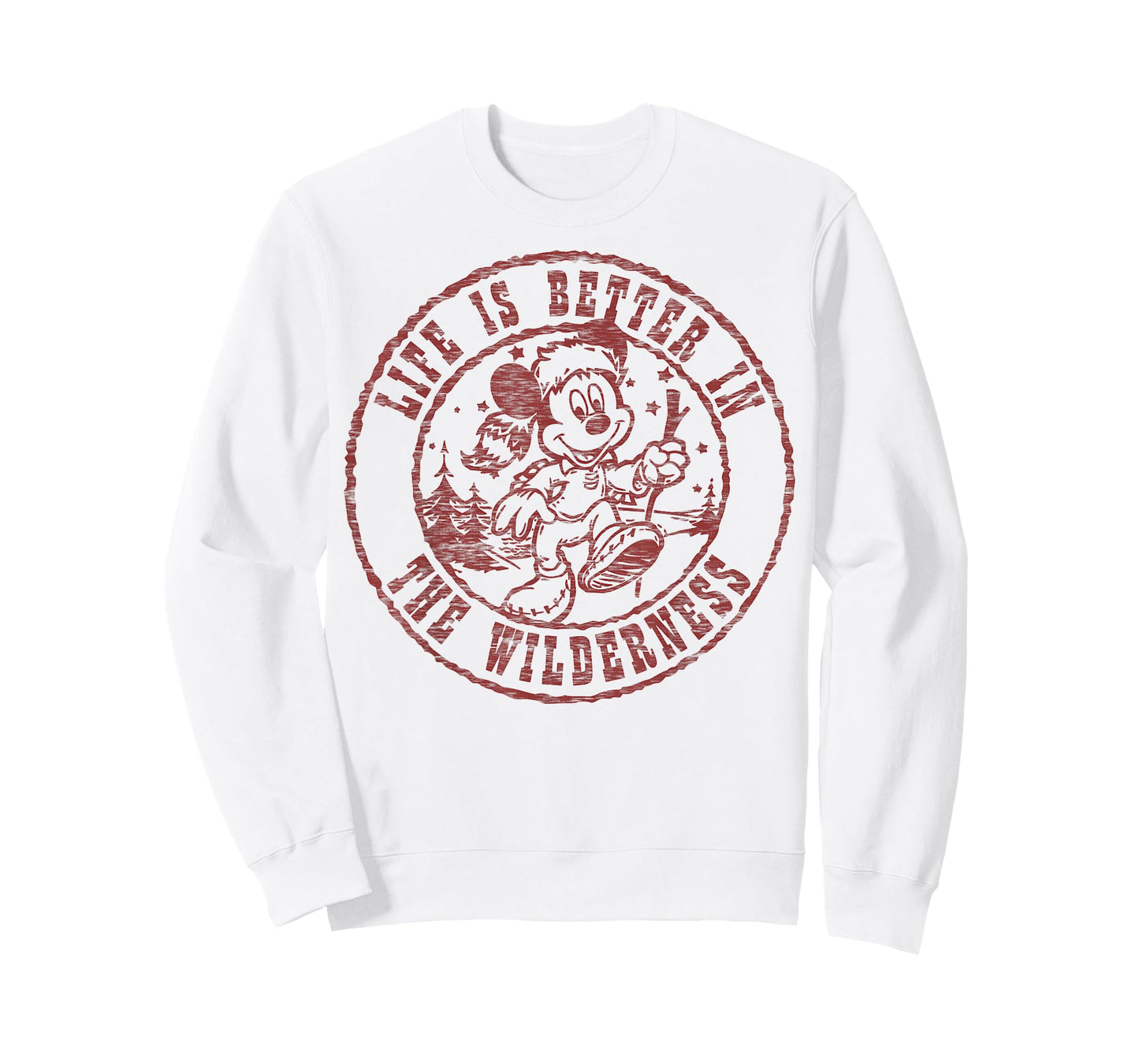 Disney Mickey and Friends Life is Better in The Wilderness T-Shirt Small