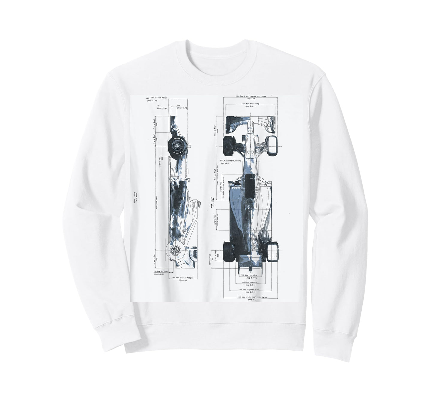 Race Motorsport Racing Blueprint Mechanical Engineering T-Shirt