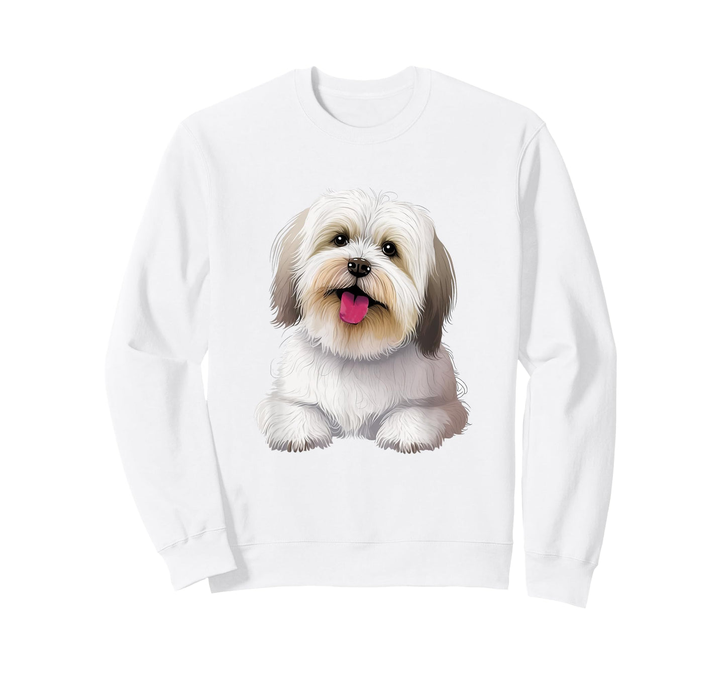 Cute Lhasa Apso Dog Design T-Shirt