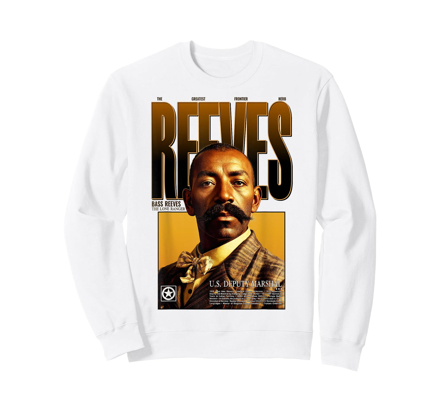 Bass Reeves Western Lawman African American Black Icon T-Shirt