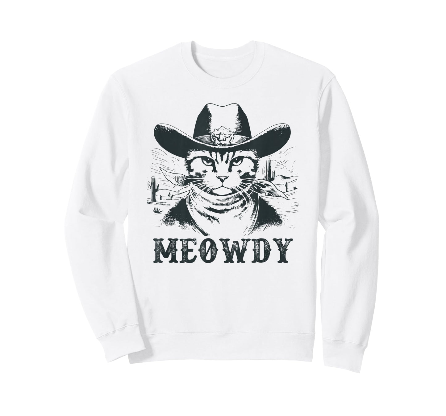 Meowdy - Mashup Between Meow and Howdy - Funny Cat Meme T-Shirt