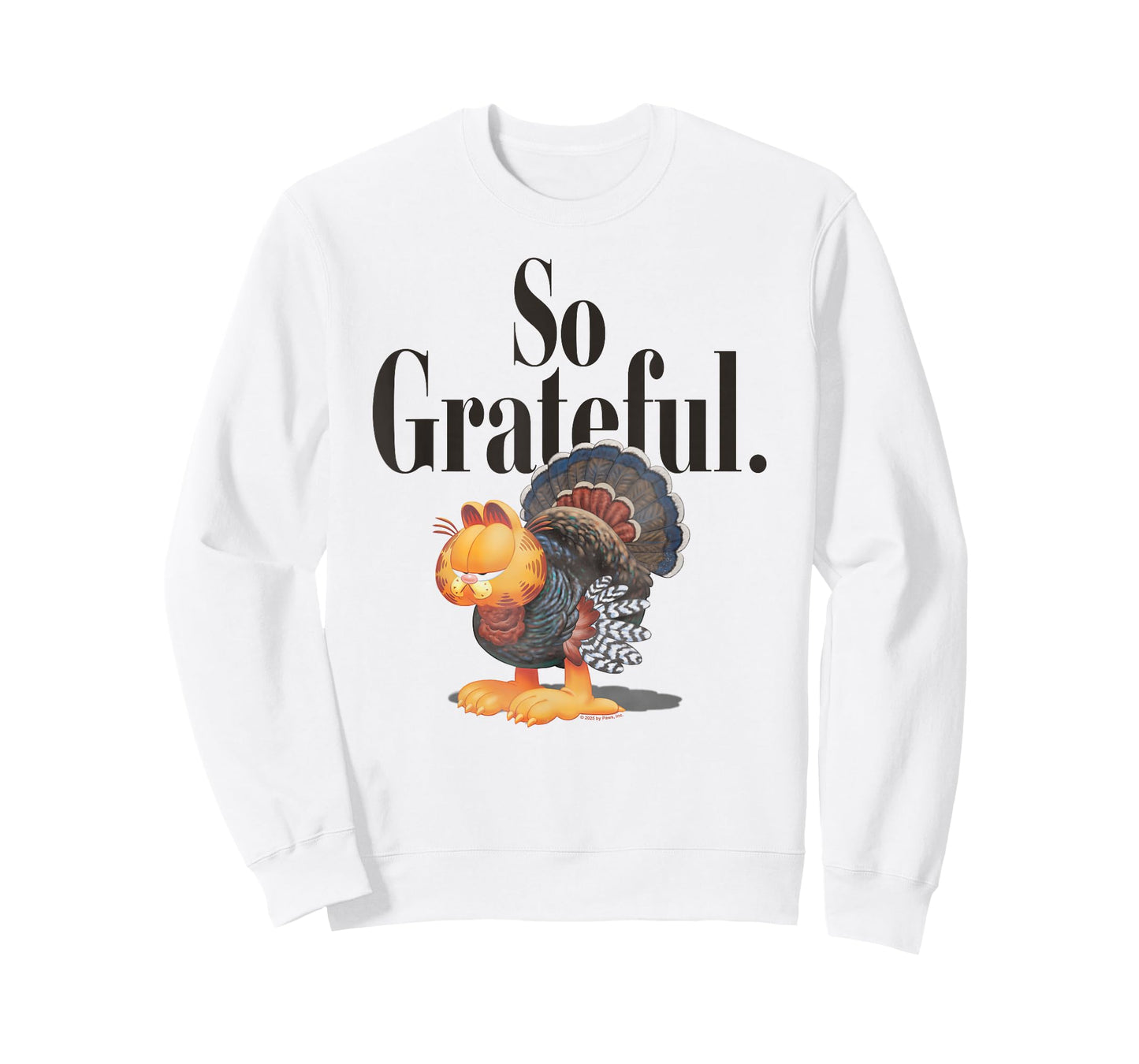 Garfield Thanksgiving So Grateful Turkey Garfield Retro T-Shirt