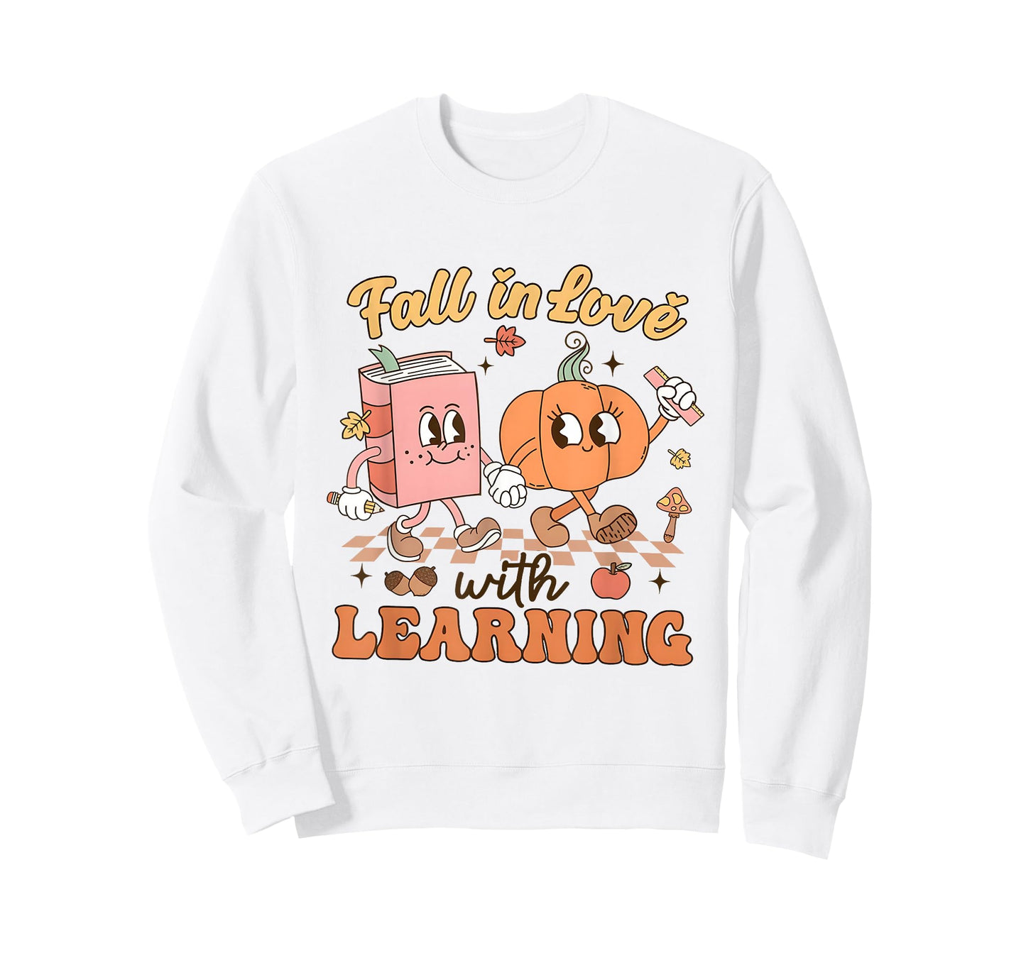 Fall in Love with Learning Thanksgiving Teacher Student T-Shirt