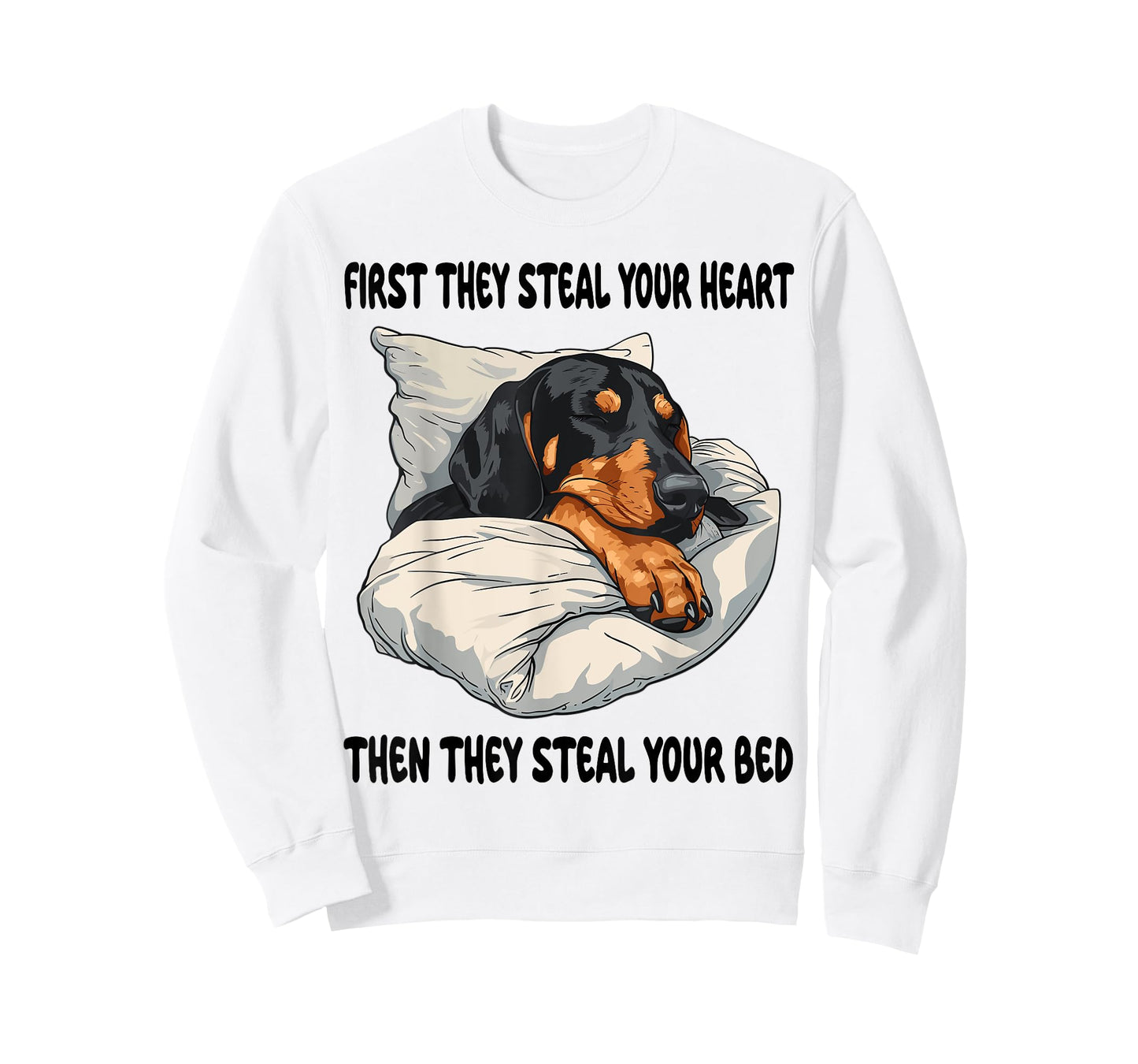 Black And Tan Coonhound Sleeping Pajamas Nightgown T-Shirt