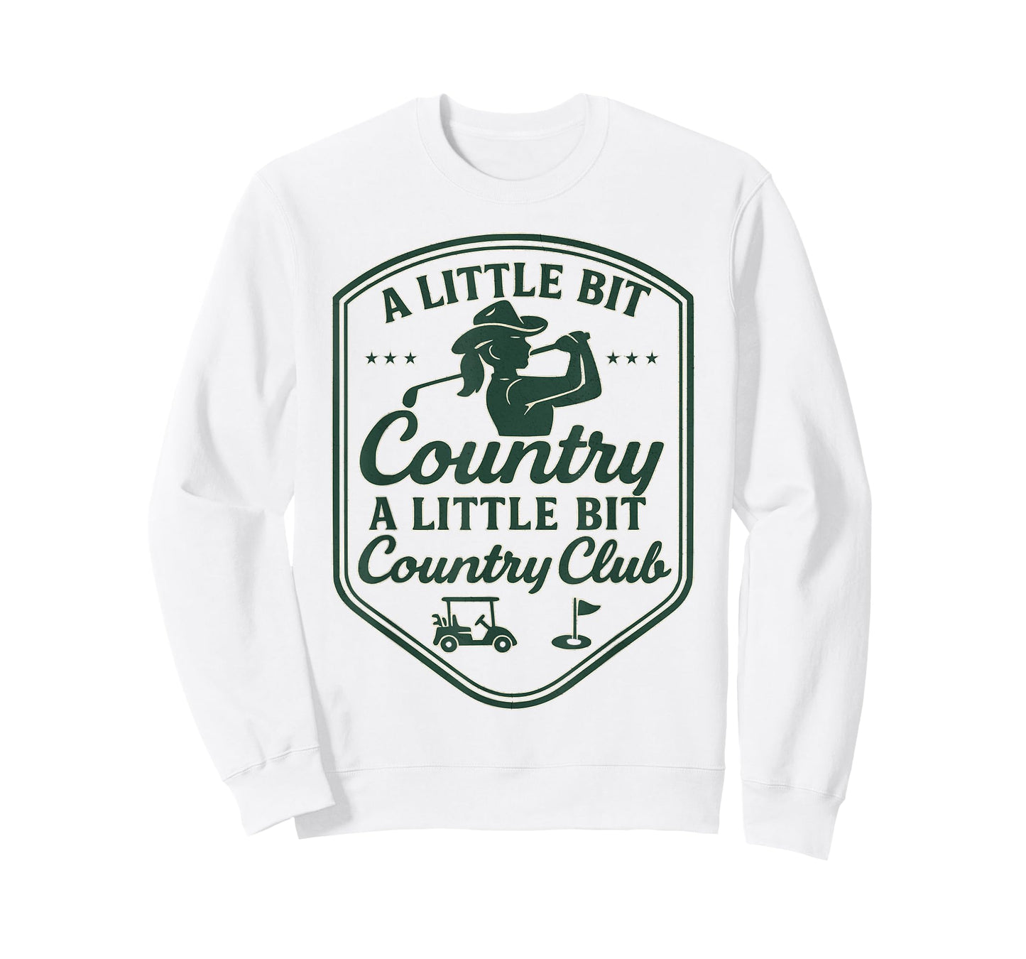Country Golf Southern Cowgirl Golfing Country Club Golfer T-Shirt