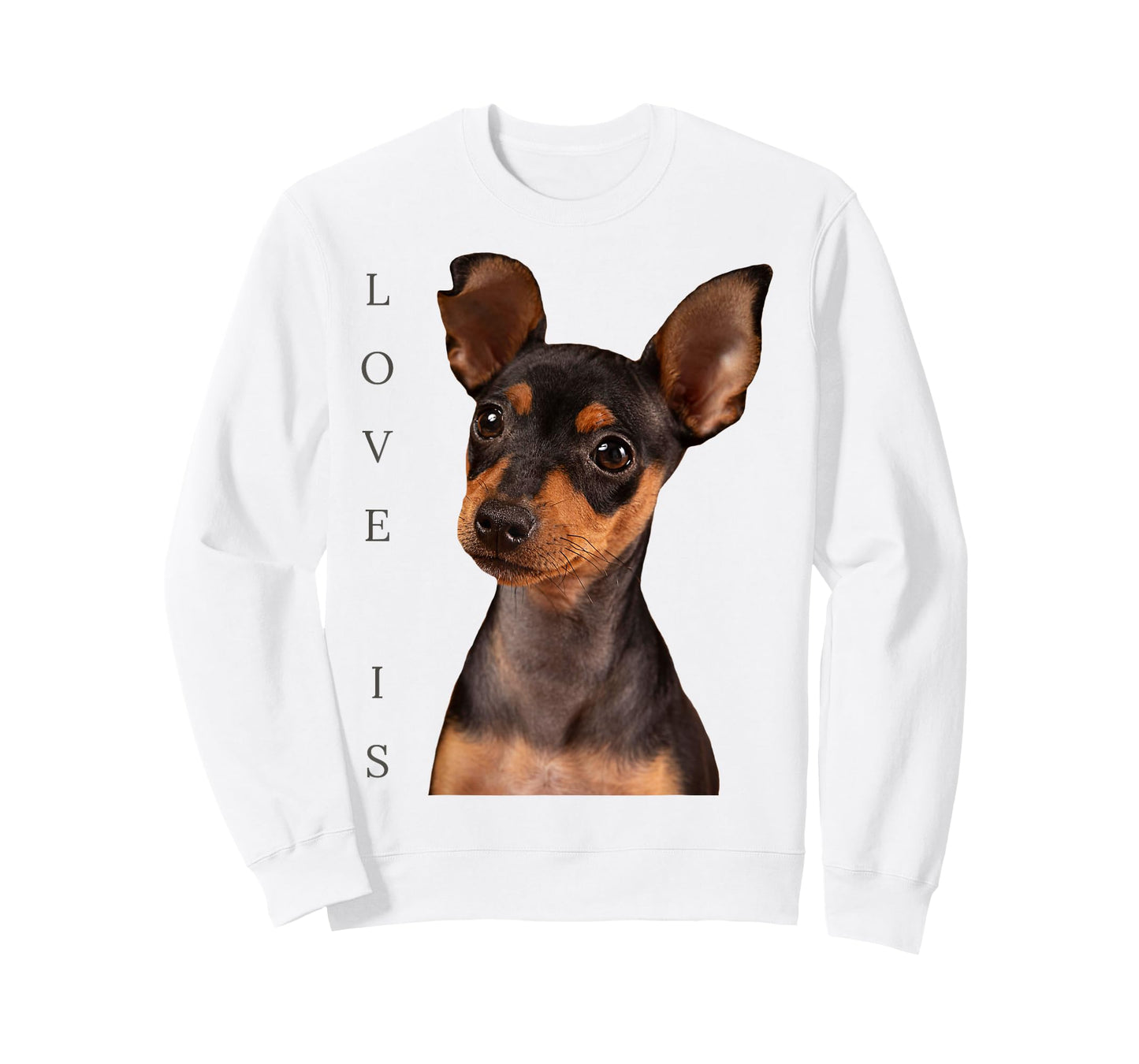 Miniature Pinscher Shirt Min Pin Mom Dad Dog Love Is Funny T-Shirt
