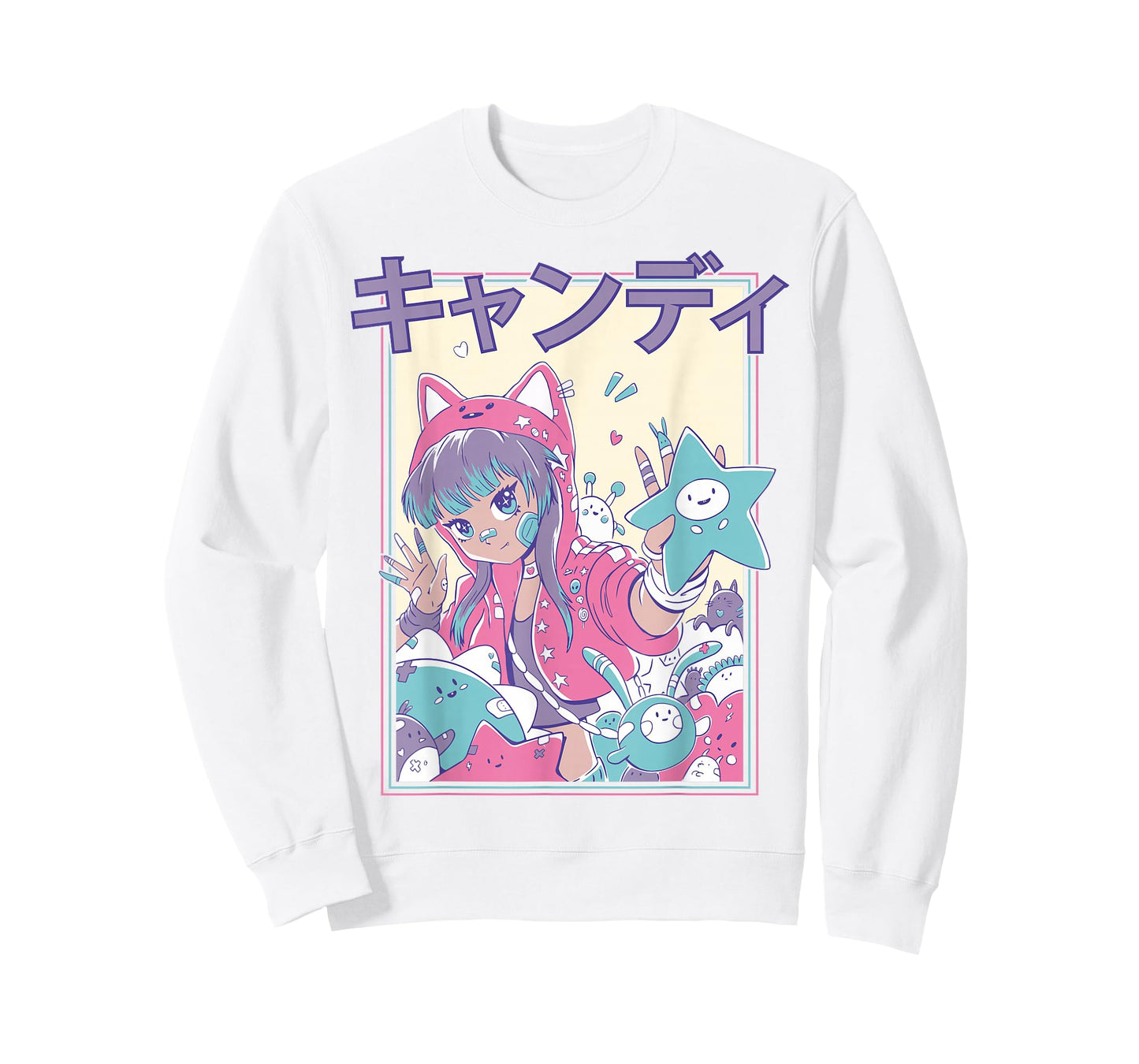 Candycore Girl Cute Pink Pastel Kawaii Anime Aesthetic #8 T-Shirt
