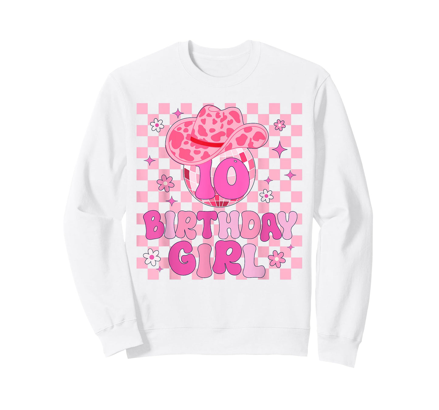 Western Disco Theme 10th Birthday Cowgirl Rodeo 10 Year Old T-Shirt