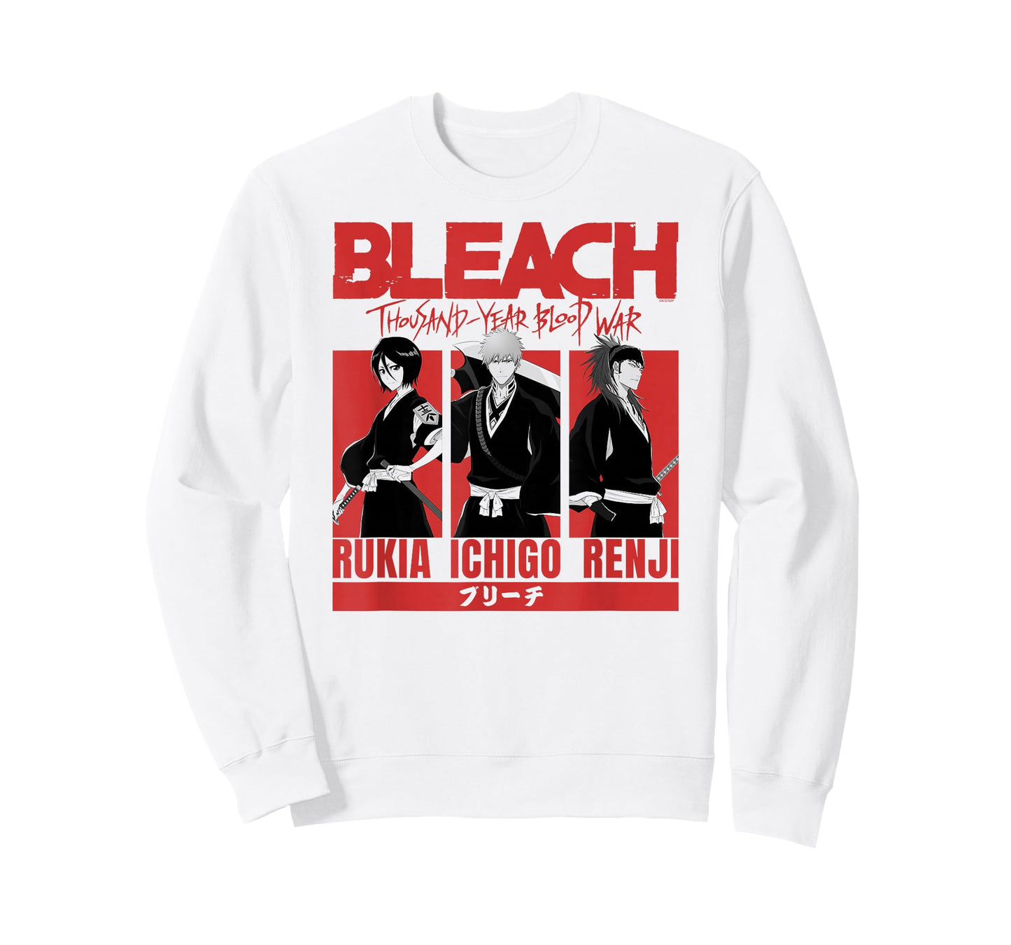 BLEACH: Thousand Year Blood Rukia Ichigo Renji Blocks Anime T-Shirt