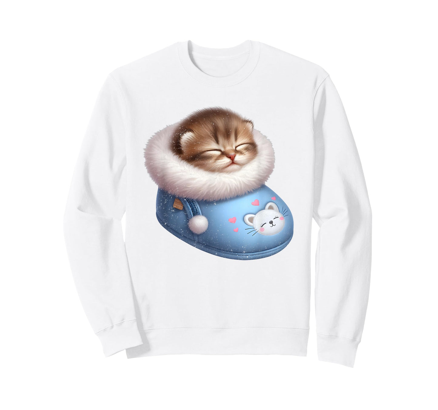 Sleeping Cat in Slipper T-Shirt