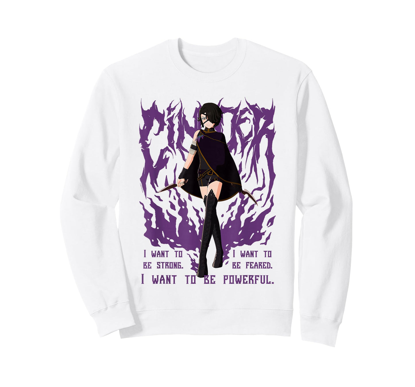 RWBY Cinder Fall Heavy Metal Anime Cartoon T-Shirt