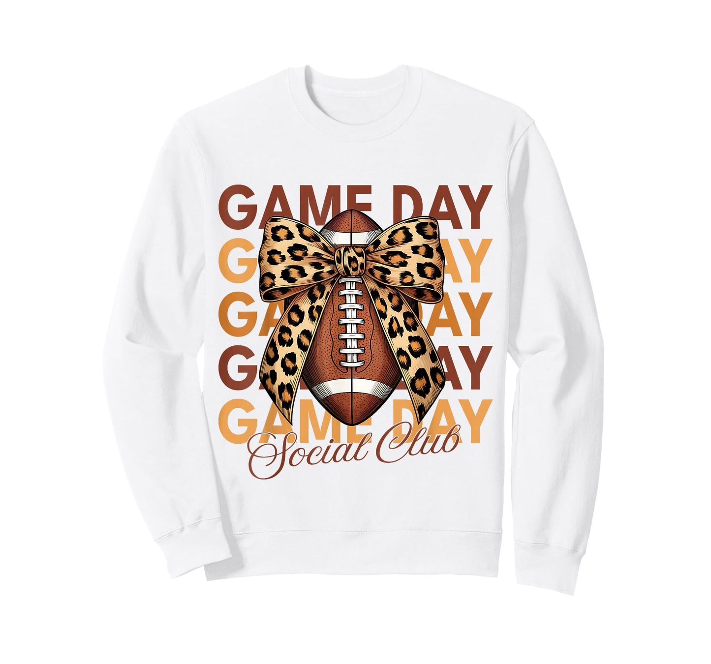 Football Coquette Bow Touchdown Season Game Day Sports Lover T-Shirt