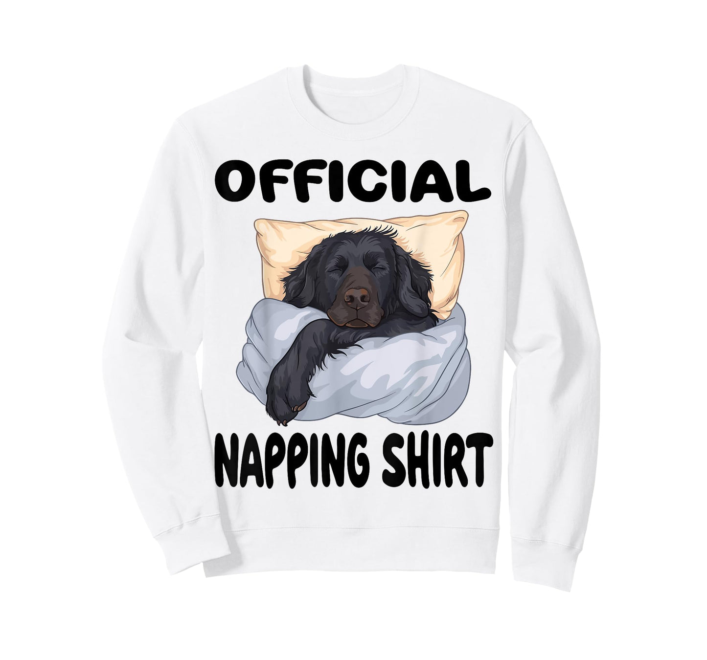 Flat Coated Retriever Dog Official Napping shirt Pajamas T-Shirt