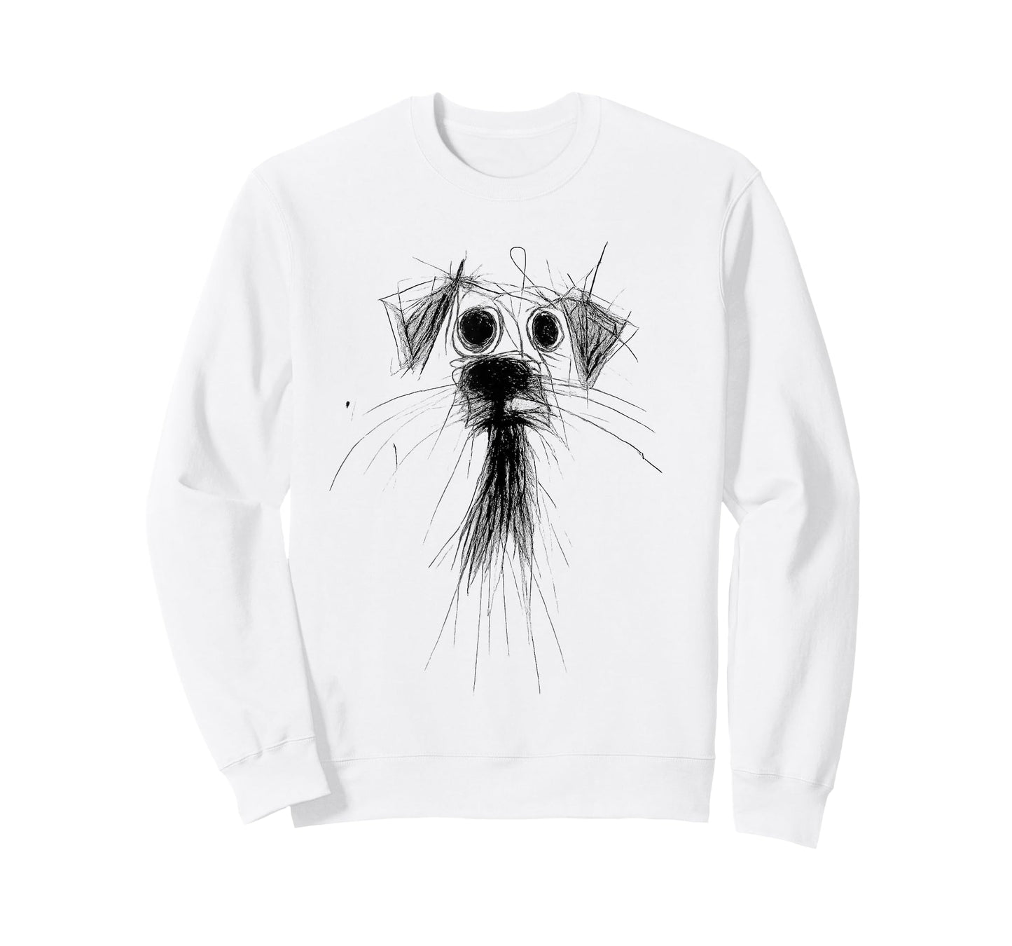 Dog Lover Abstract Scribble Art Cute Puppy Puppy T-Shirt
