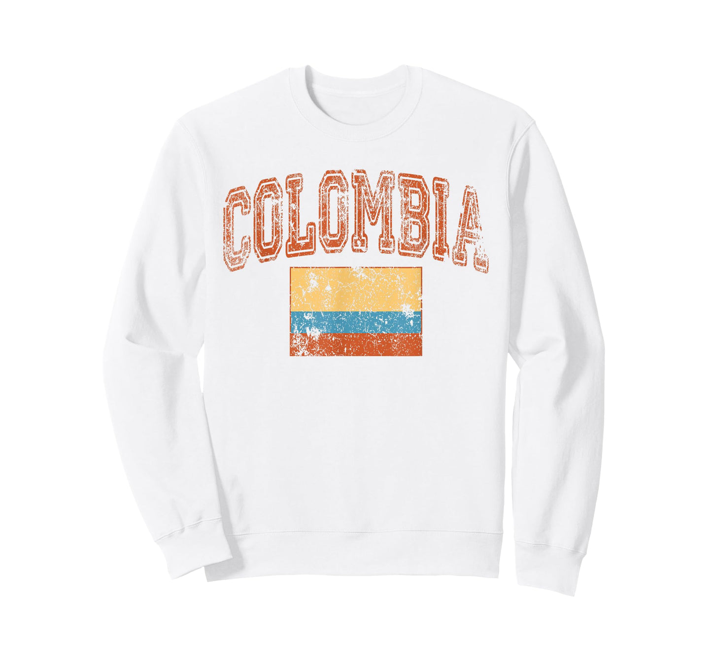 Vintage Retro Faded Colombia Flag Colombian Pride T-Shirt