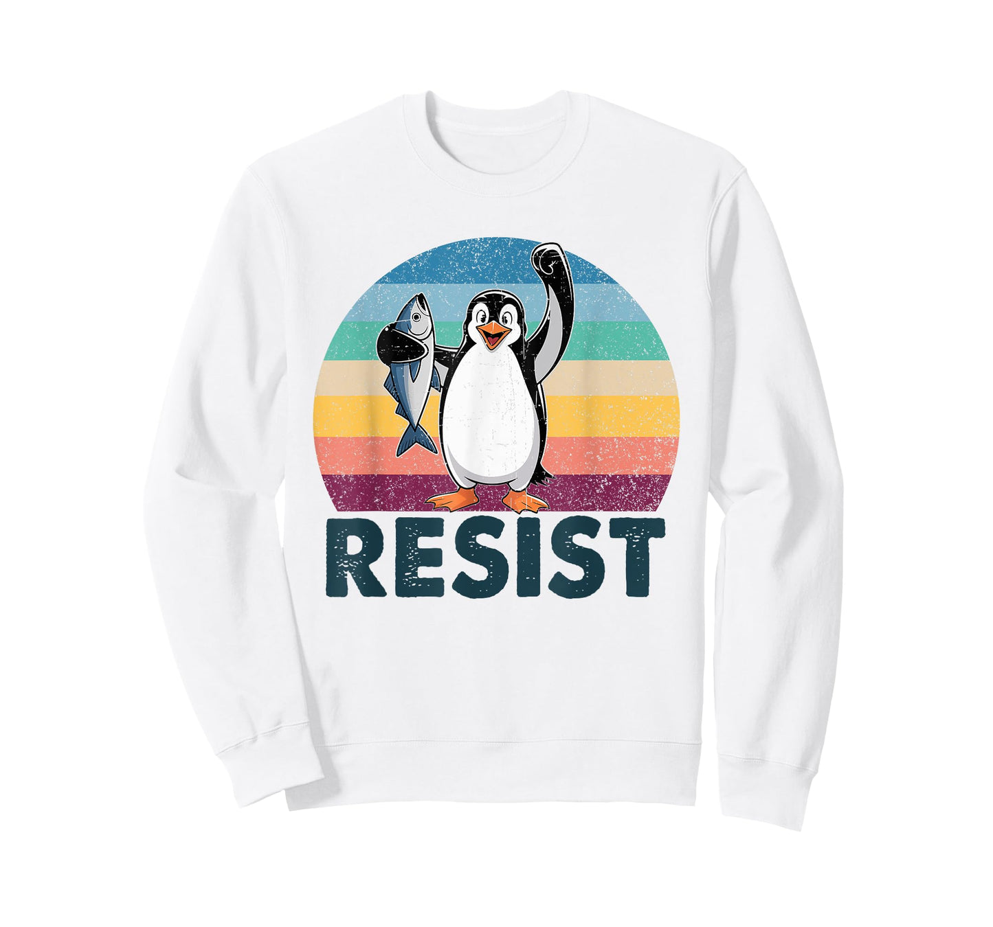 Resist Penguin Activism Penguins Protest Against Tarriffs T-Shirt