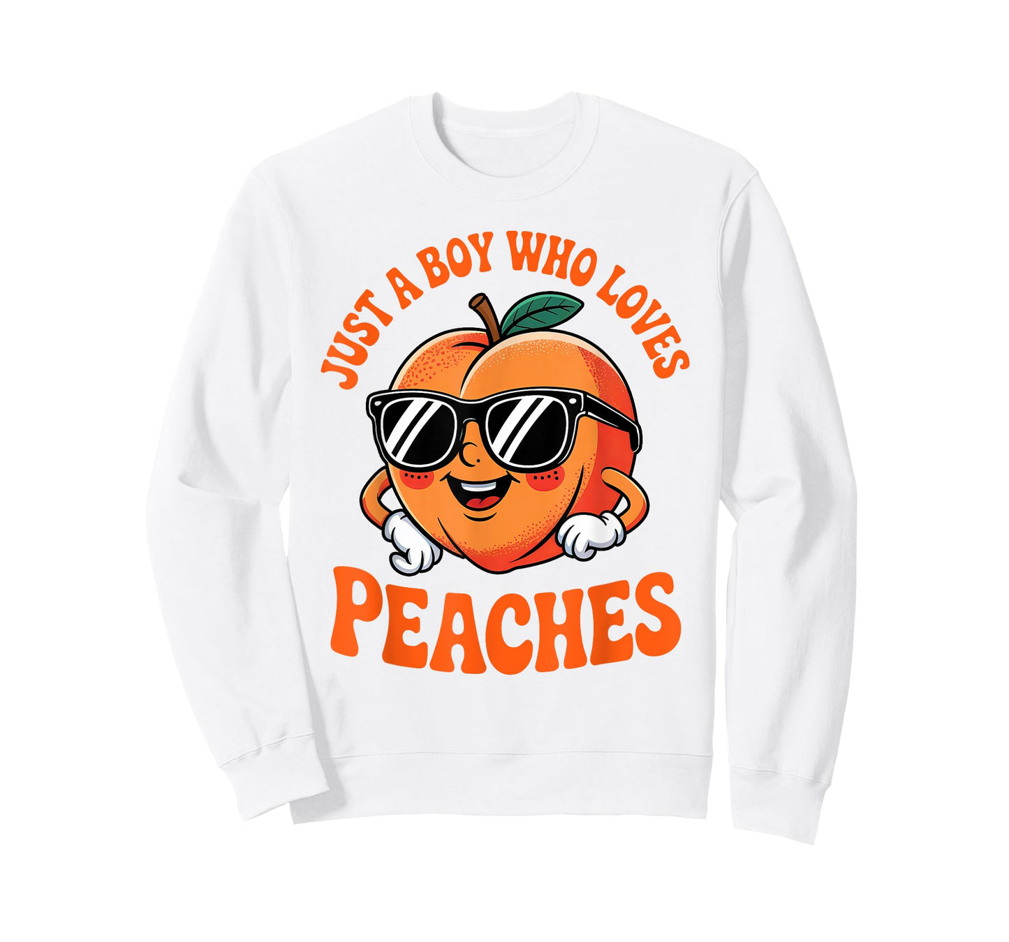 Just a Boy Who Loves Peaches Peach Teen Boys Toddler Kid T-Shirt