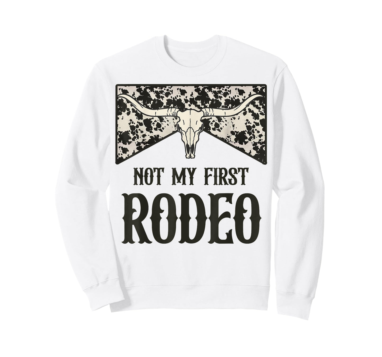 Not My First Rodeo Bull Skull Leopard Western Rodeo Country T-Shirt