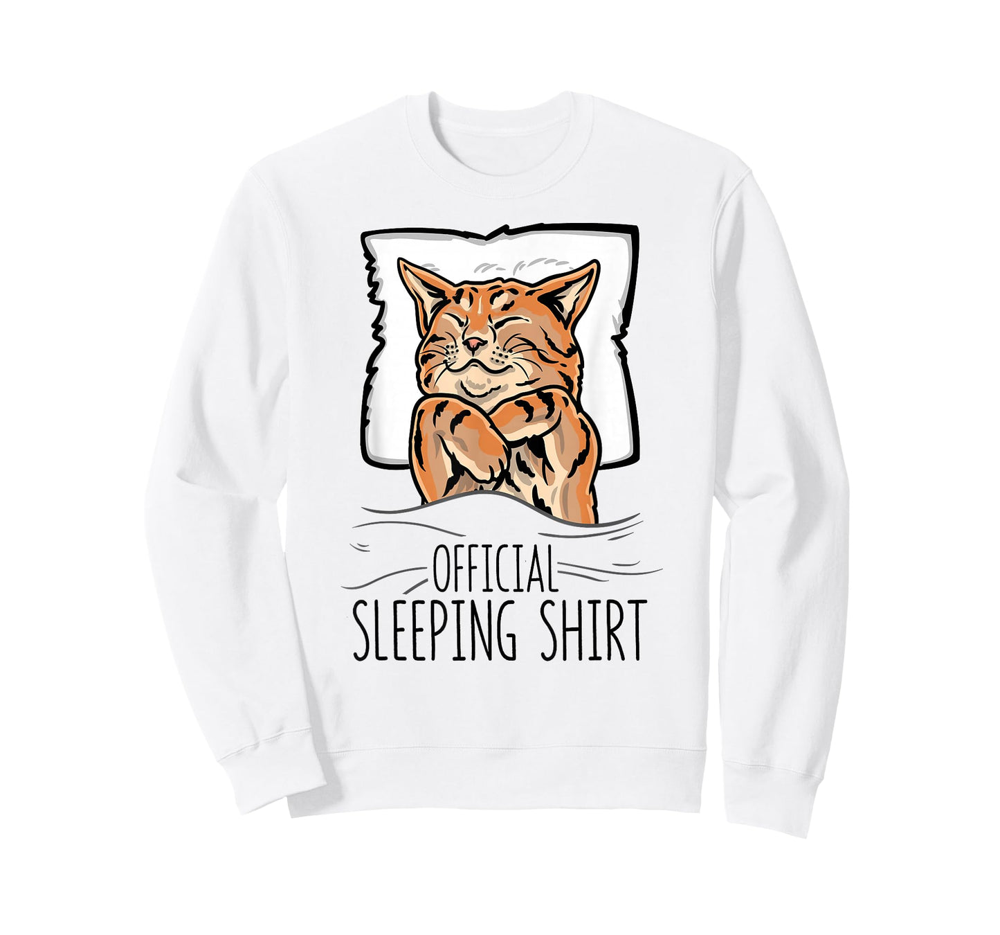 Official Sleeping Shirt Cute Cat nap Sleep Nightgown T-Shirt