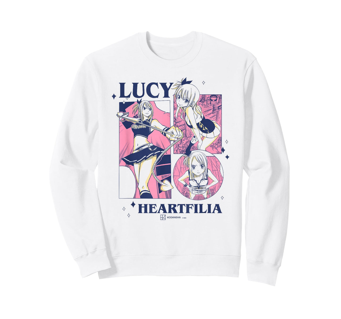 Fairy Tail Lucy Heartfilia Multi Pose Distressed Showcase T-Shirt