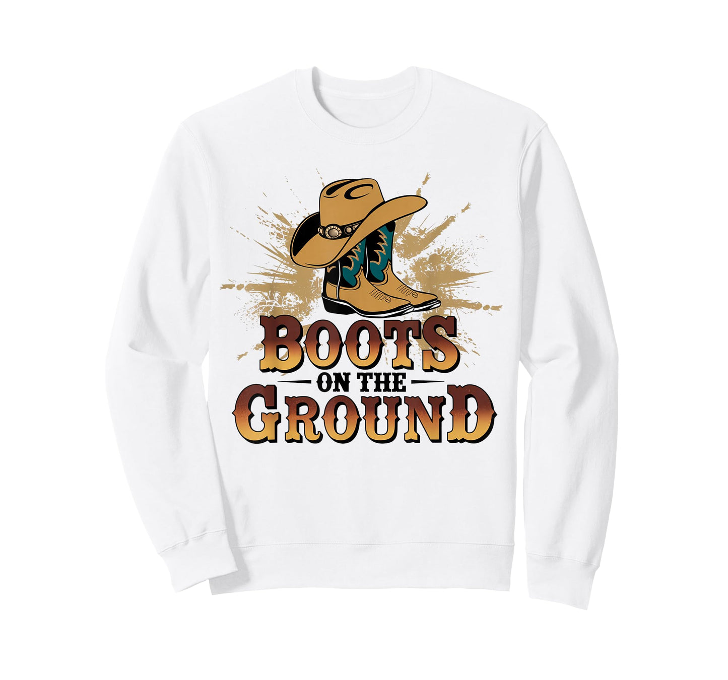 Boots On The Ground Western Cowboy Rodeo Country T-Shirt