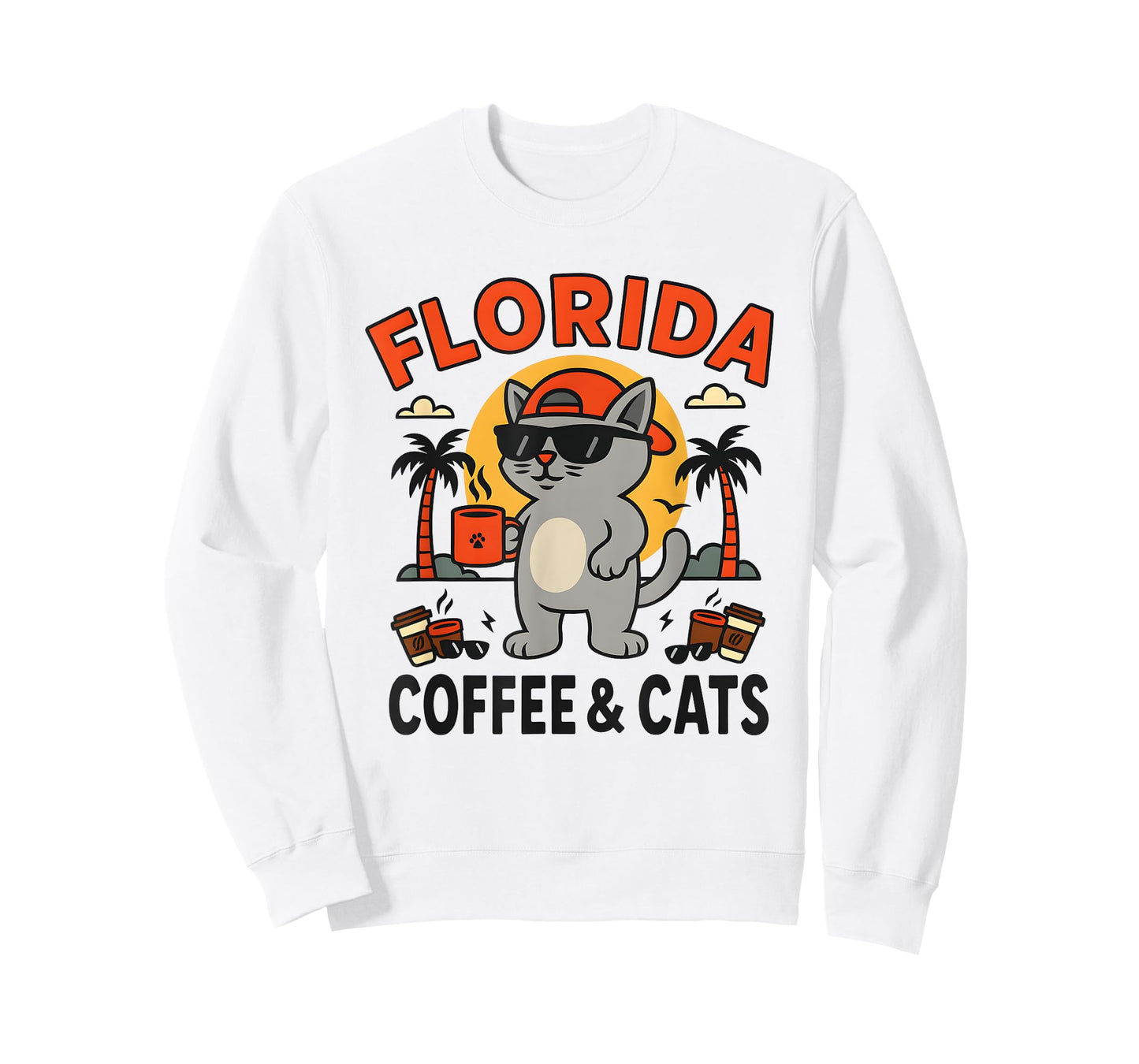 Florida Coffee and Cats T-Shirt
