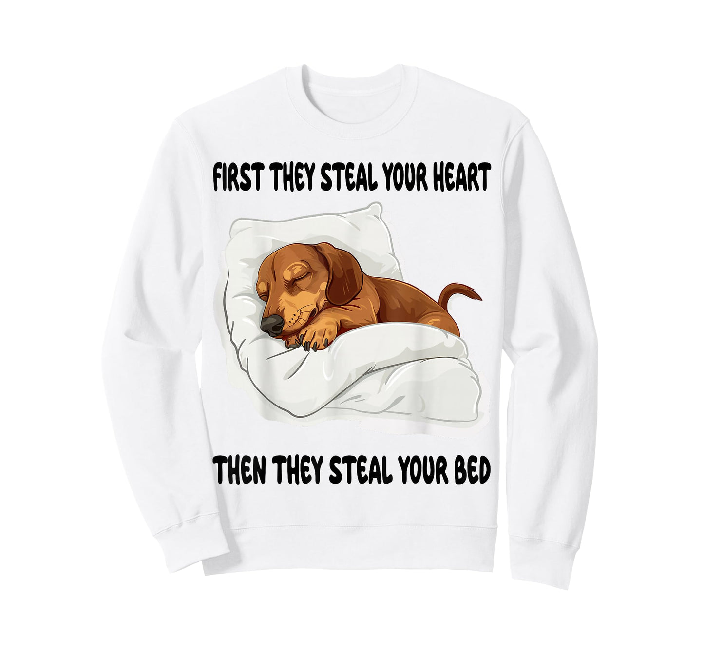 Dachshund Wiener Doxie Sleeping Pajamas Nightgown T-Shirt