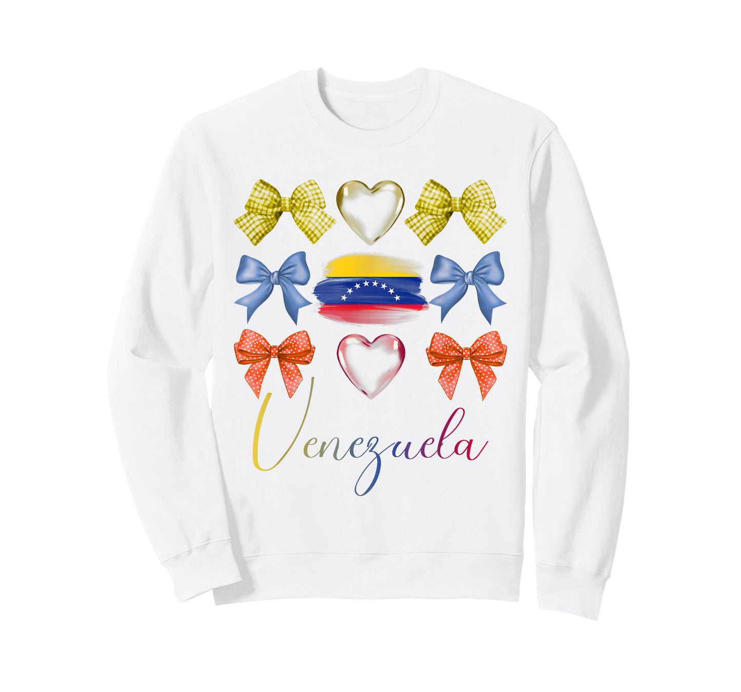 Venezuelan Bows Pride Roots Latina Women Girls Venezuela Bow T-Shirt