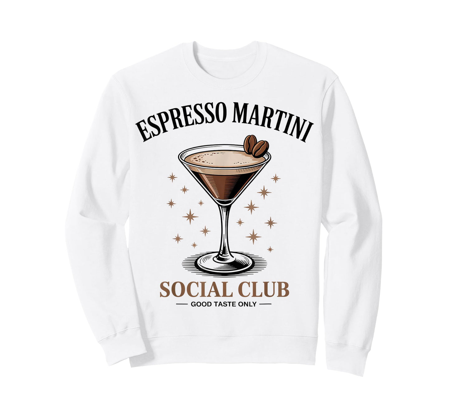 Espresso Martini Social Club Coffee Cocktail Cafe Back T-Shirt
