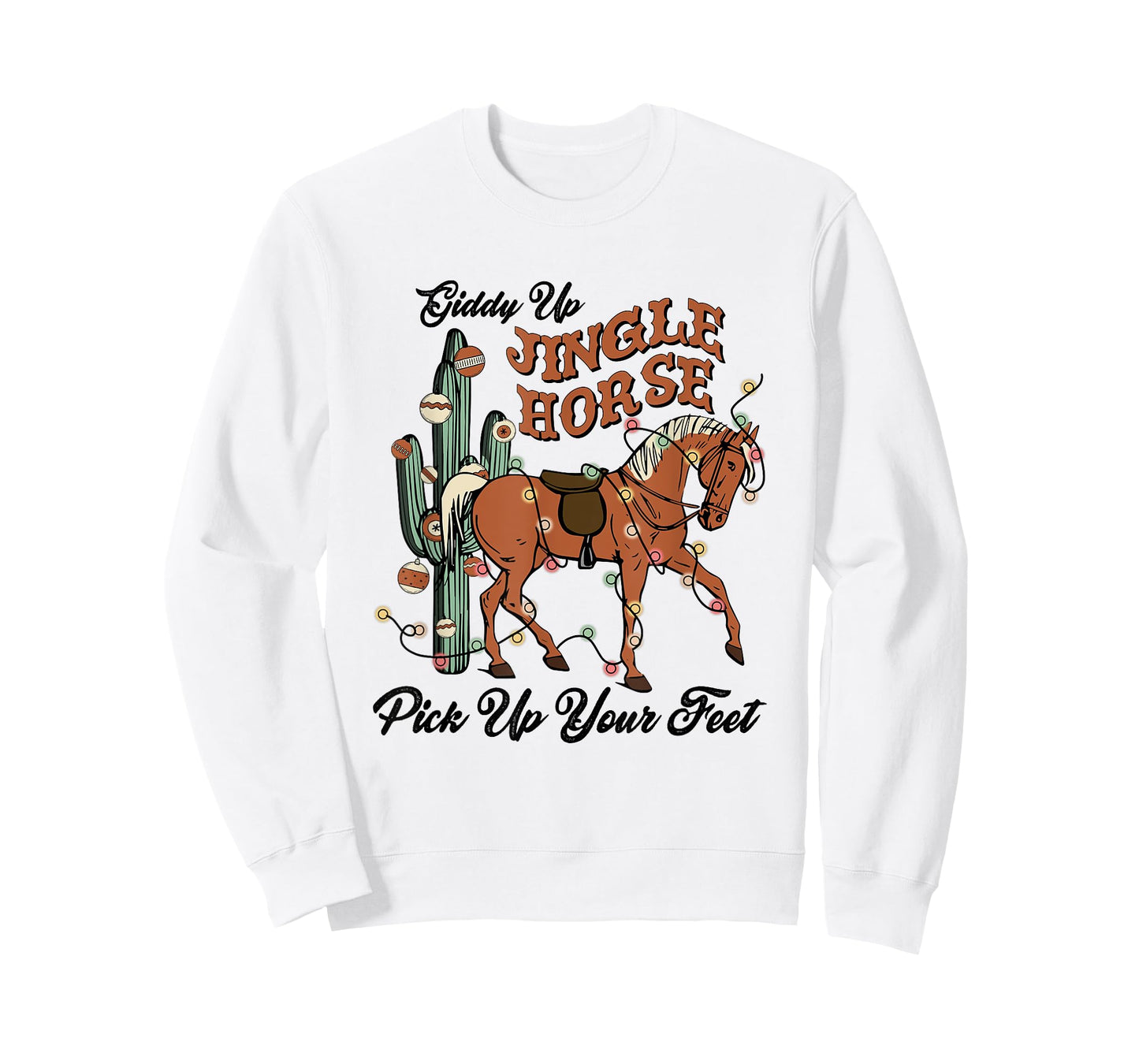 Giddy-Up Jingle Horse Pick Up Your Feet, Xmas Horse Lover T-Shirt
