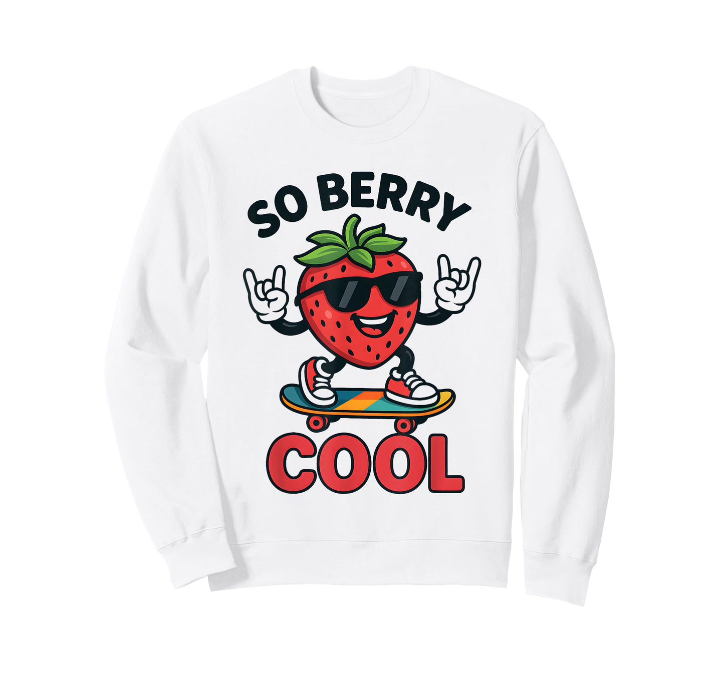 So Berry Cool Boys Strawberry Season Fruit Lover Groovy T-Shirt