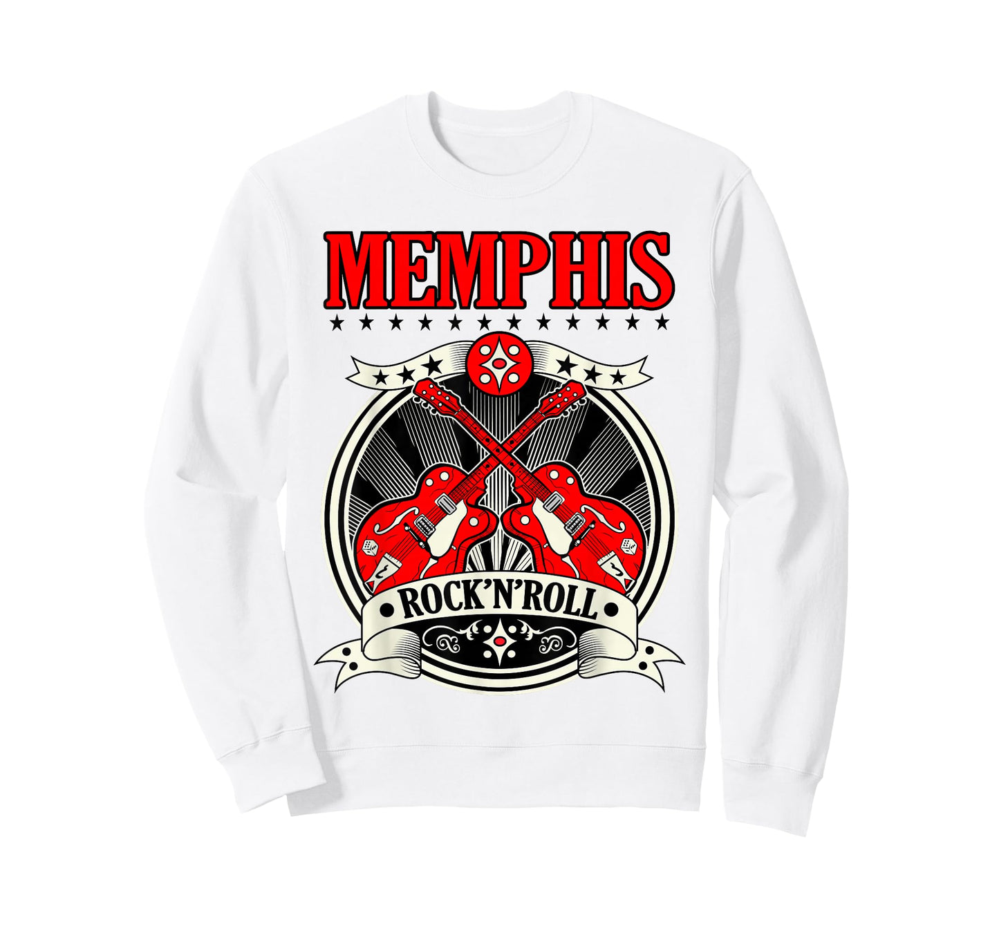 50s Rockabilly Style Memphis Gifts Sock Hop Party Guitar T-Shirt