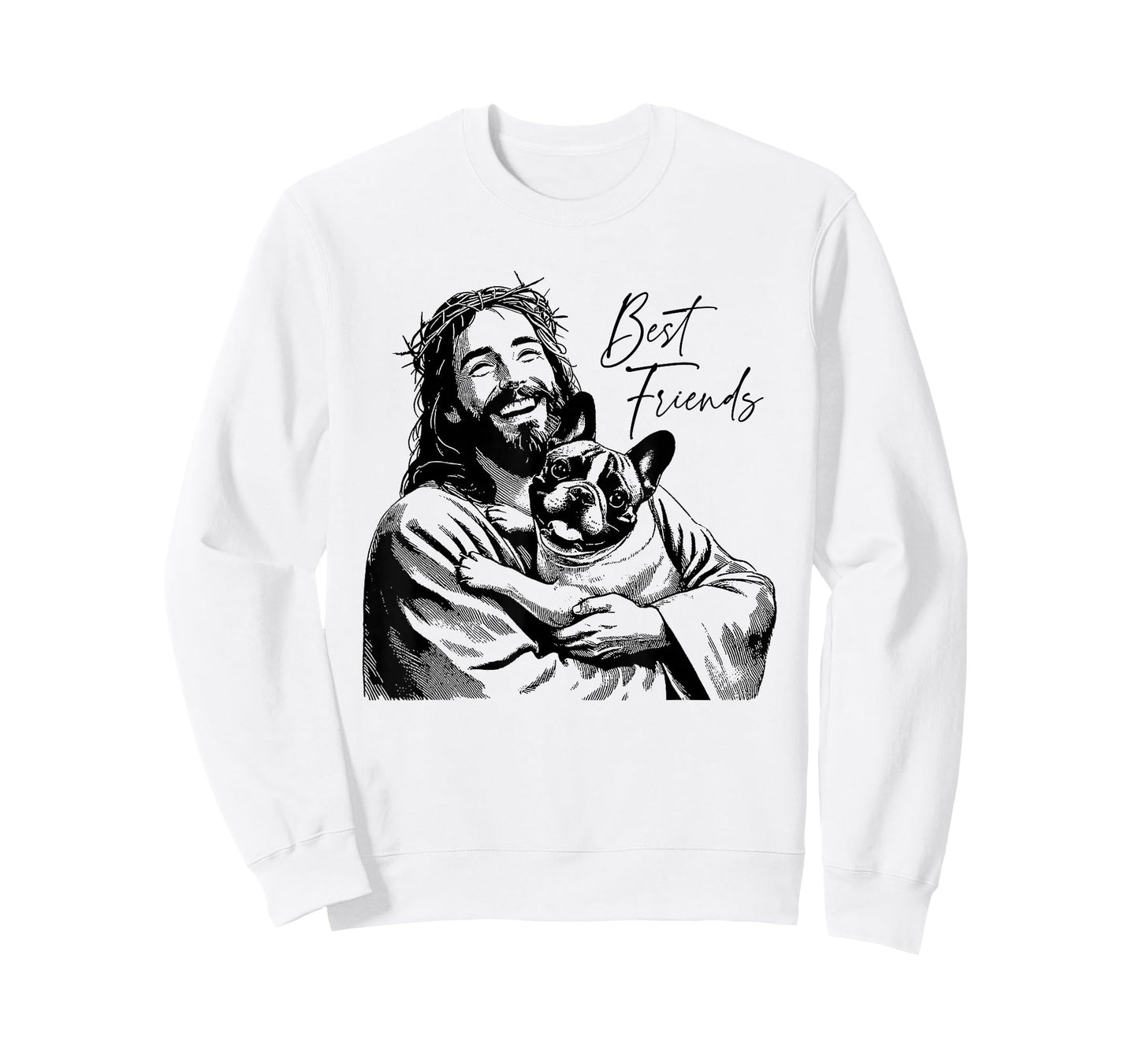 Jesus French Bulldog - Funny Christian Religious Dog Lover T-Shirt