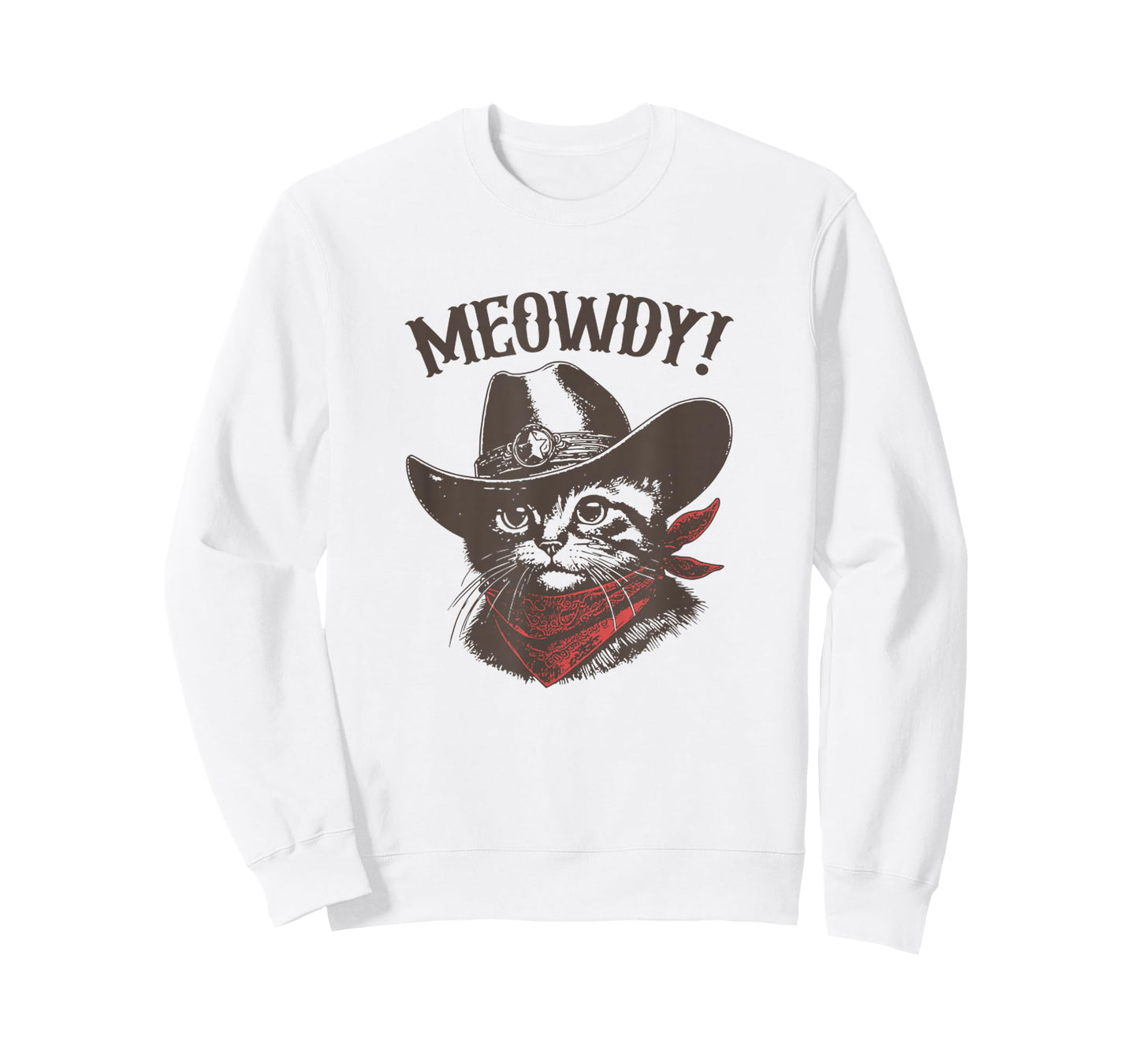 Meowdy Cat Cowboy Cat Country Western Funny Cat T-Shirt